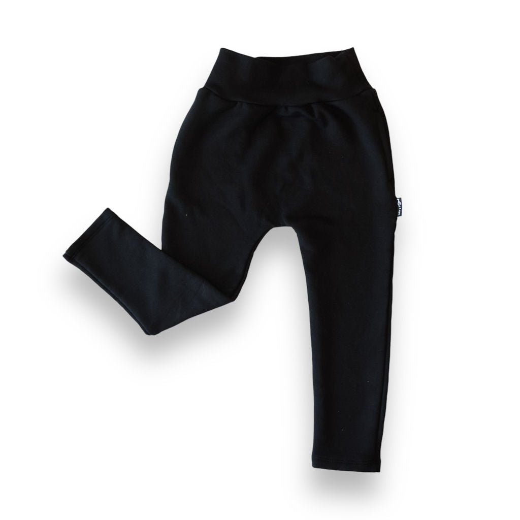 HAREM PANTS - Midnight Black - Tenth & Pine - harem pants - 0/6m