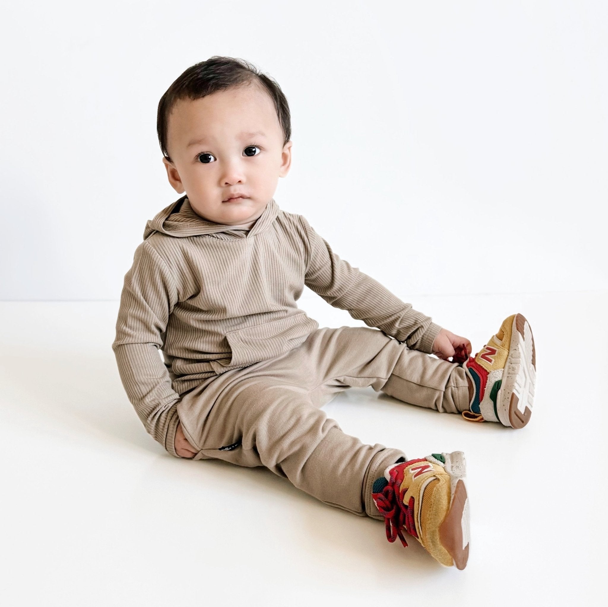 HAREM PANTS - Mushroom - Tenth & Pine - harem pants - 0/6m