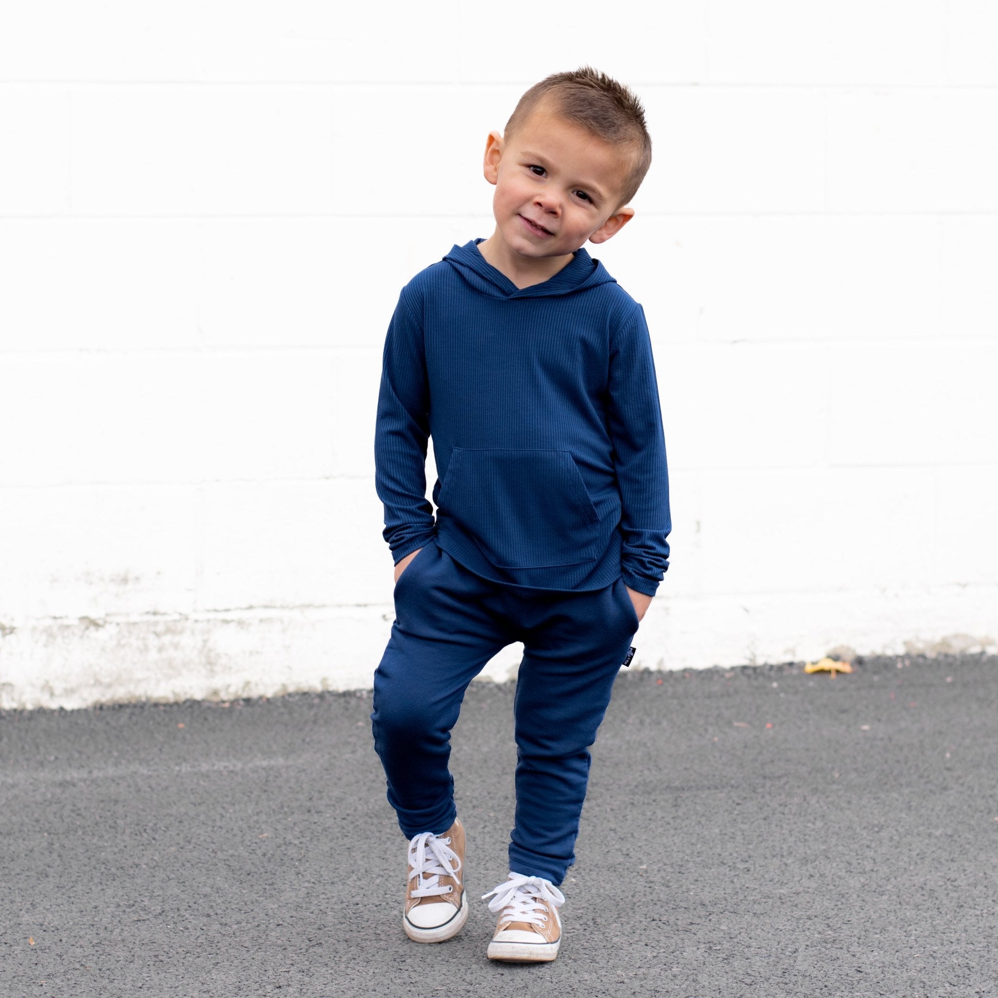 HAREM PANTS - Navy - Tenth & Pine - harem pants - 0/6m