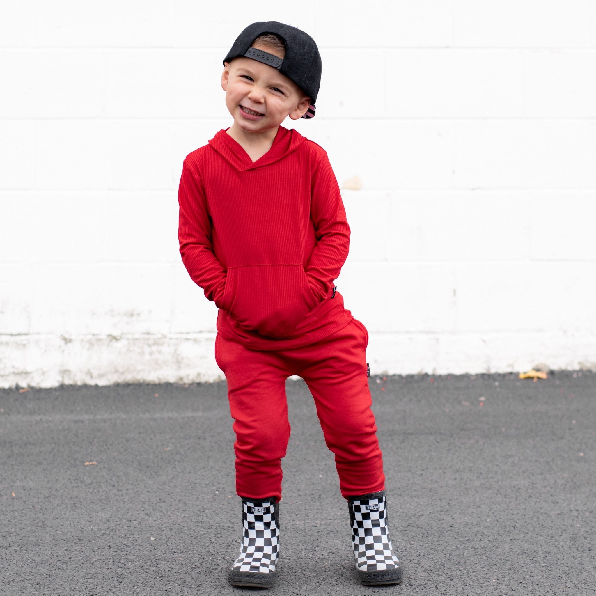 HAREM PANTS - Red - Tenth & Pine - harem pants - 0/6m