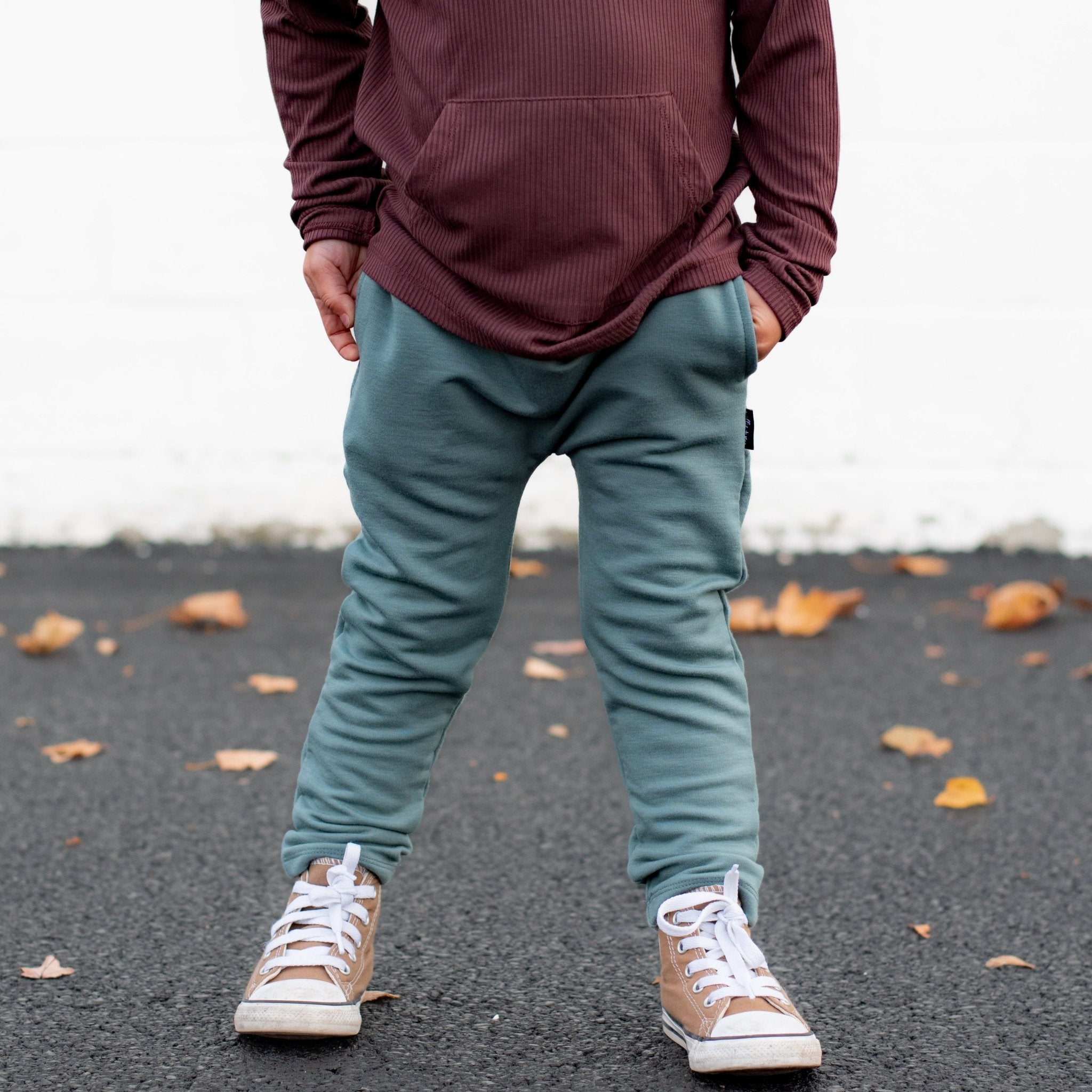 HAREM PANTS - Slate - Tenth & Pine - harem pants - 0/6m