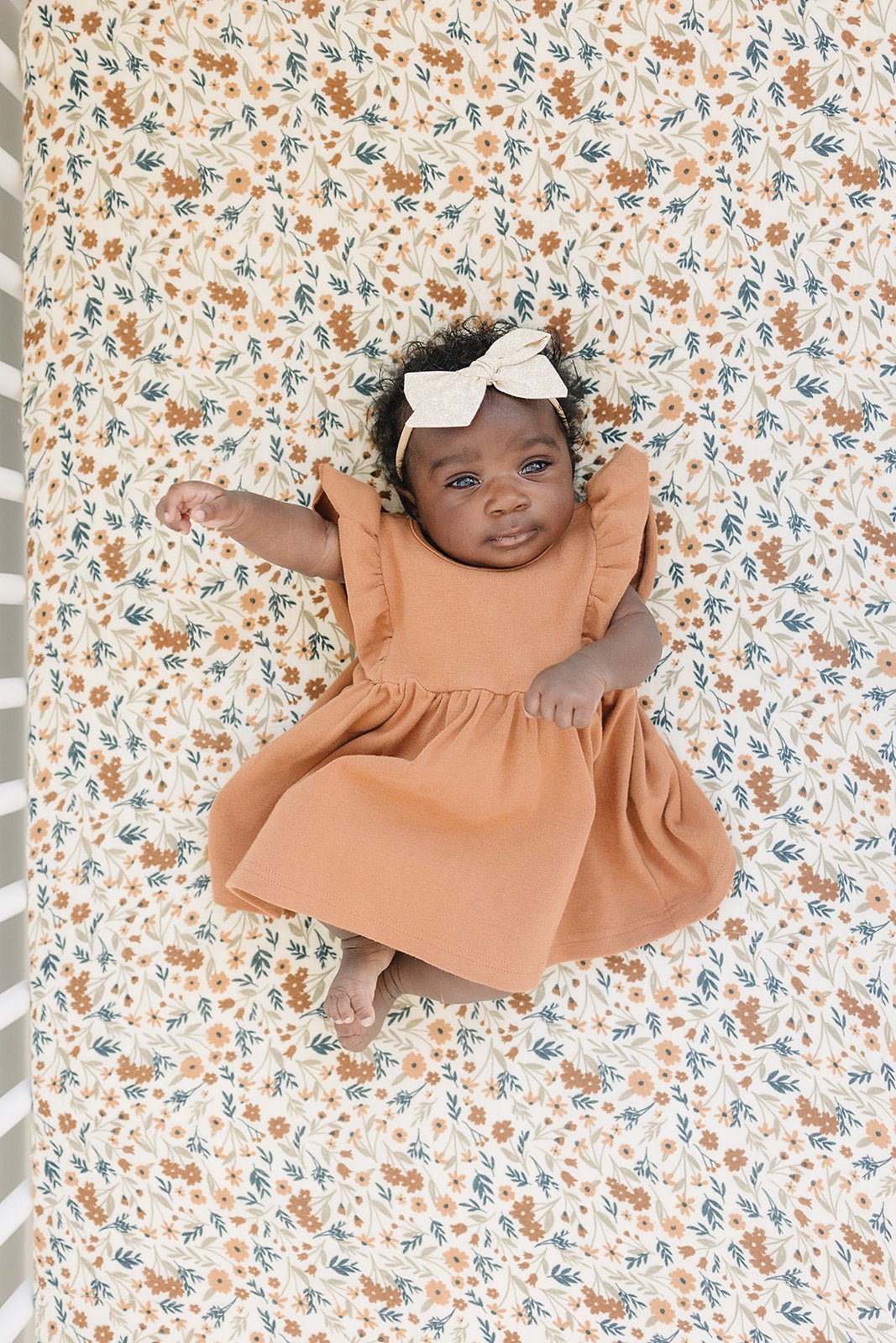 Harvest Floral Muslin Crib Sheet - Tenth & Pine -