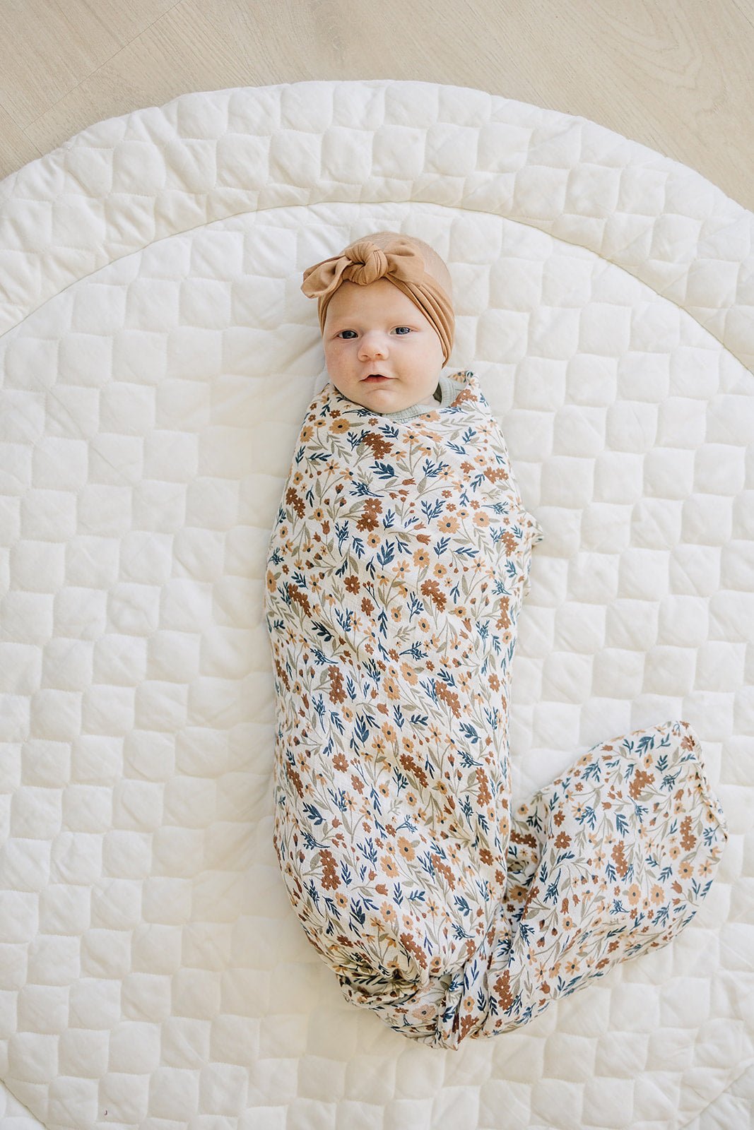 Harvest Floral Muslin Swaddle Blanket - Tenth & Pine -
