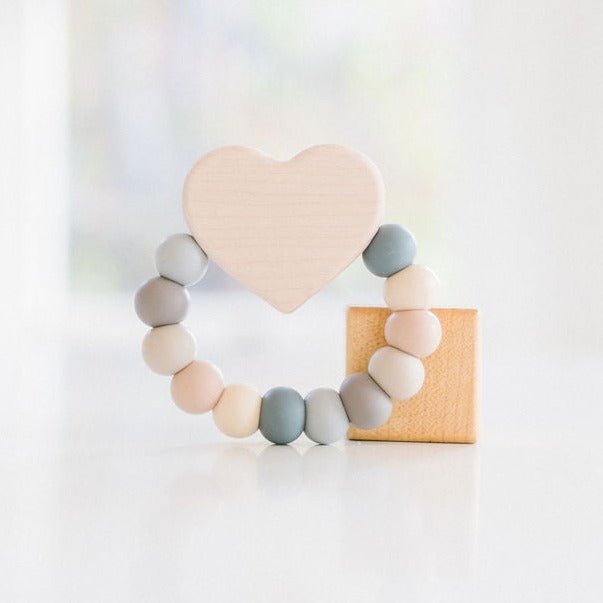 Heart Charm Teether - Tenth & Pine - Pacifiers & Teethers - Riverbed