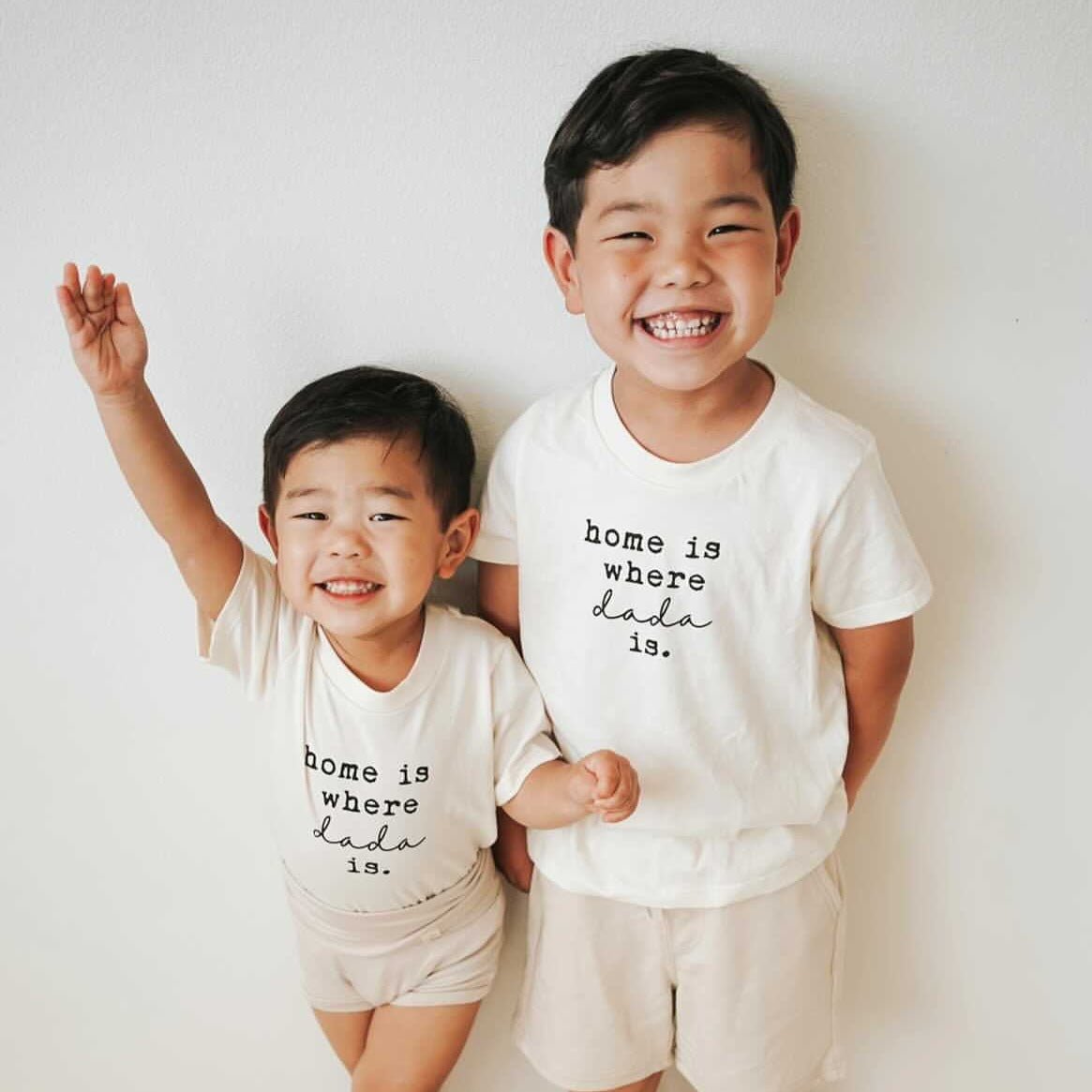 Home is Where Dada Is - Organic Cotton Kids Tee - Tenth & Pine - Short Sleeve Tee - 12 - 18M