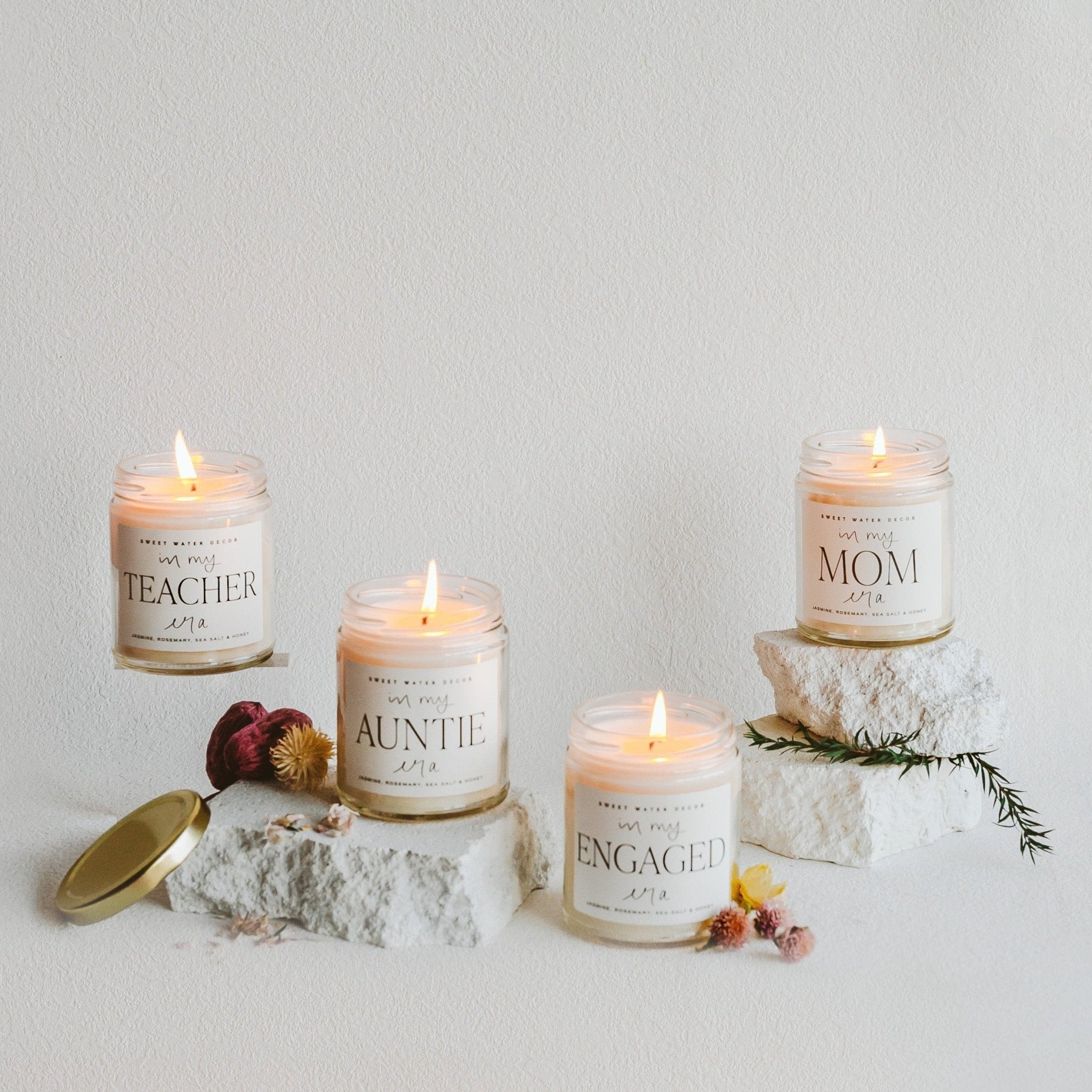 In My Mom Era Soy Candle - Clear Jar - 9 oz (Wildflowers and Salt) - Tenth & Pine - Candles -