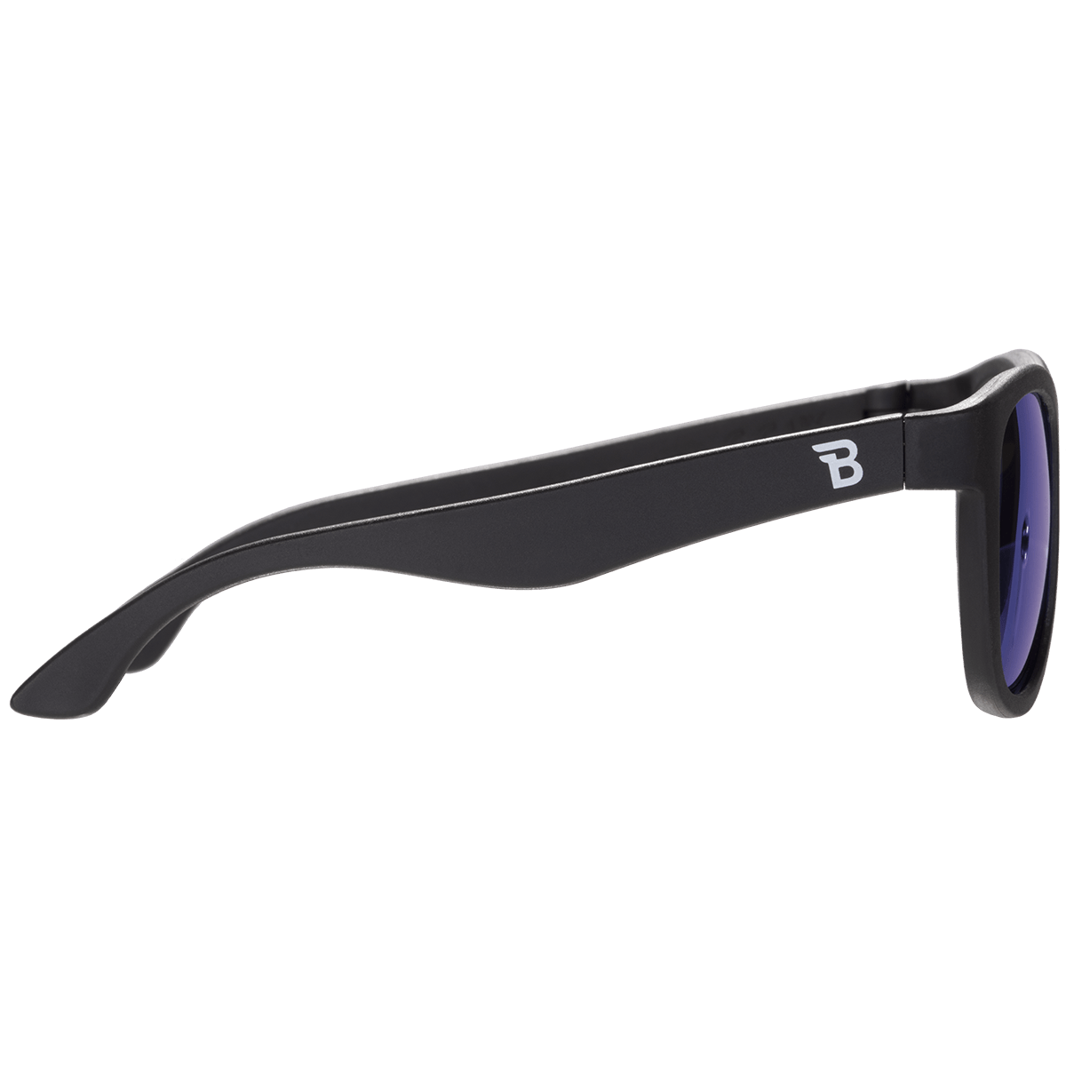 Jet Black Polarized Navigator | Cobalt Mirrored Lens - Tenth & Pine - Sunglasses - Ages 0 - 2 - Polarized - Babiators Sunglasses
