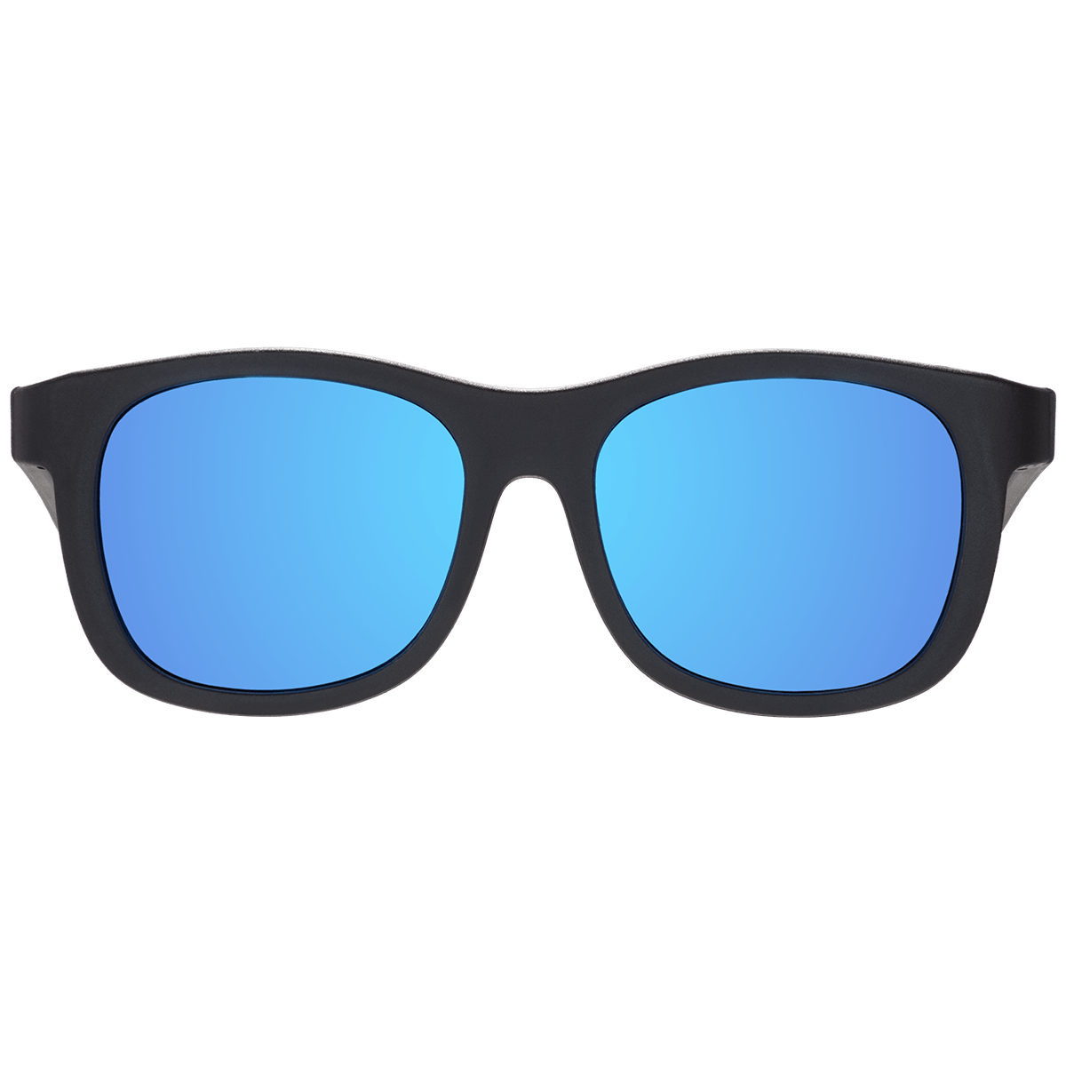 Jet Black Polarized Navigator | Cobalt Mirrored Lens - Tenth & Pine - Sunglasses - Ages 0 - 2 - Polarized - Babiators Sunglasses