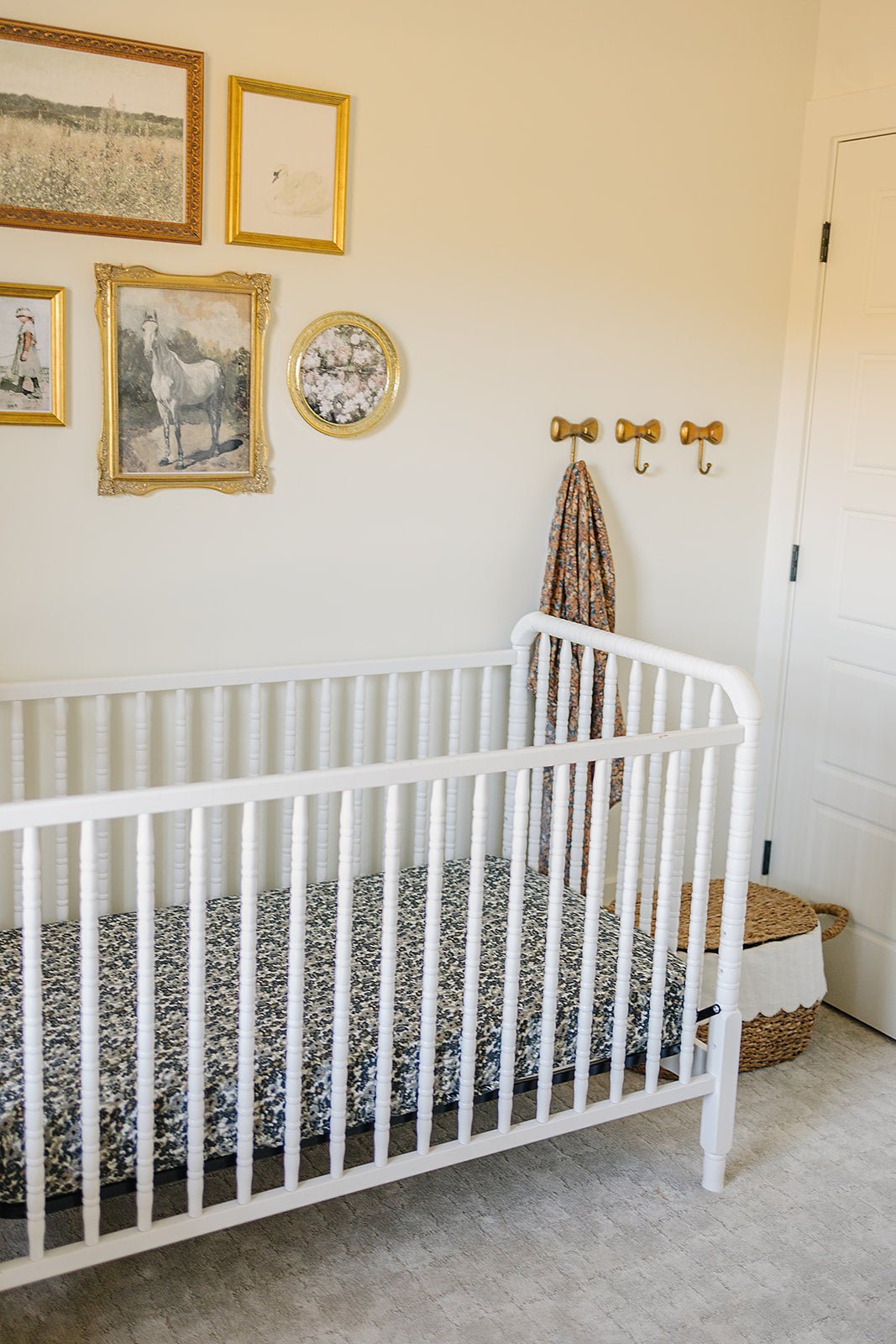 Liberty Floral Muslin Crib Sheet - Tenth & Pine -