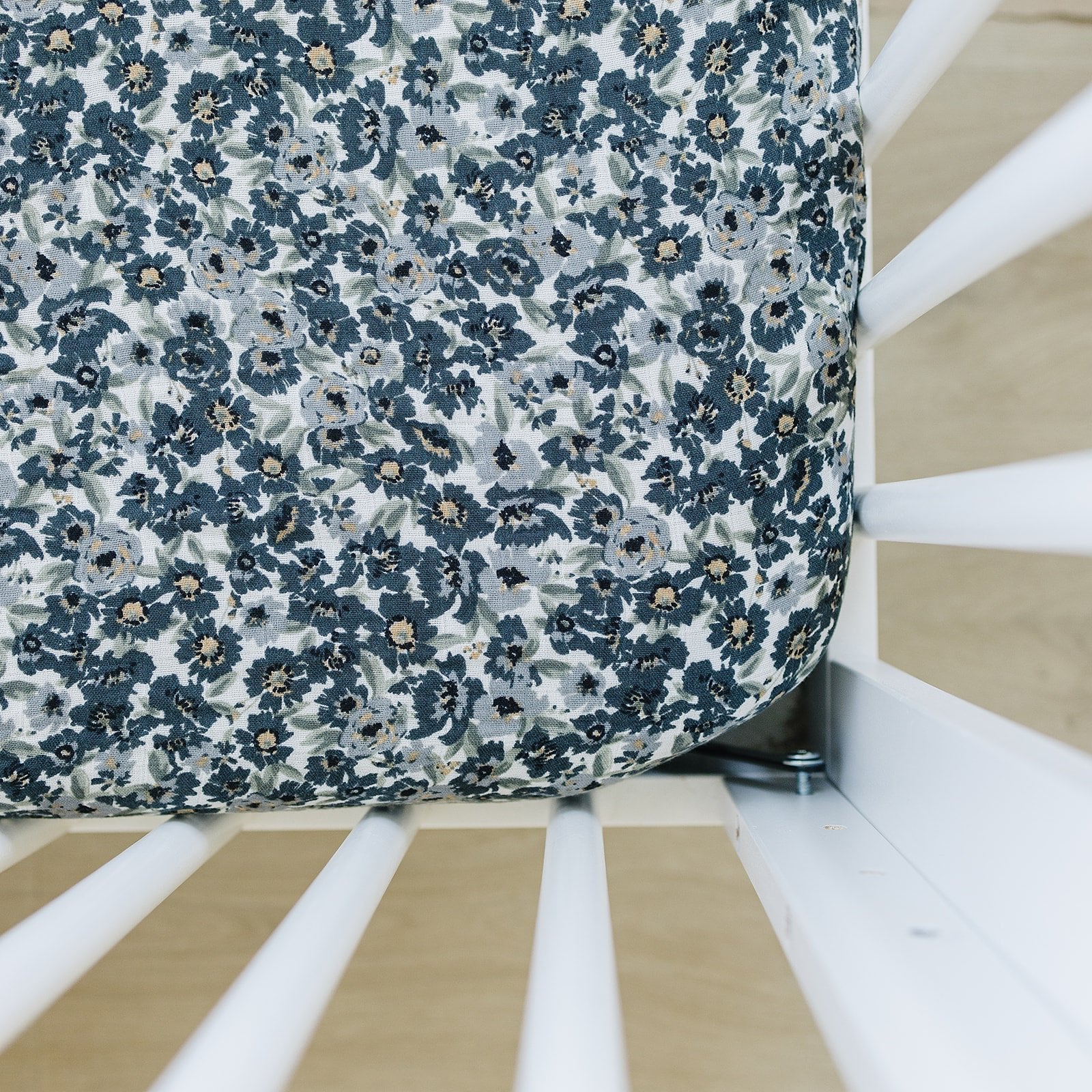 Liberty Floral Muslin Crib Sheet - Tenth & Pine -