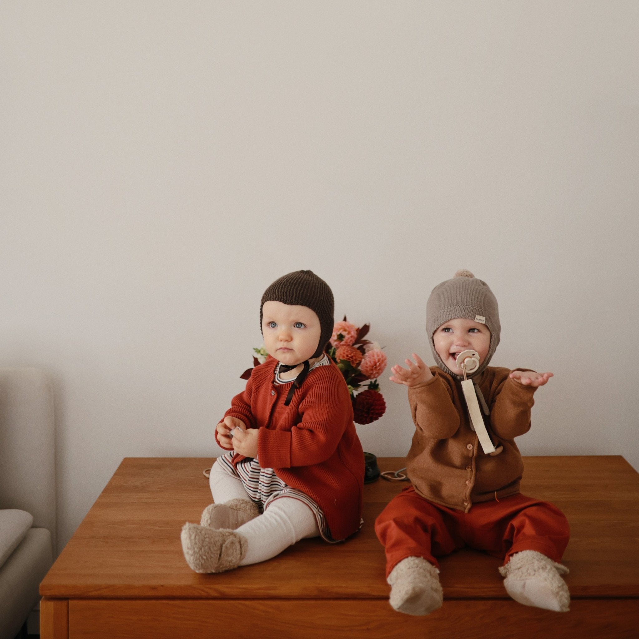 Linen Pacifier Clip 2 - Pack - Tenth & Pine - Pacifier Clip - Blush/Cream