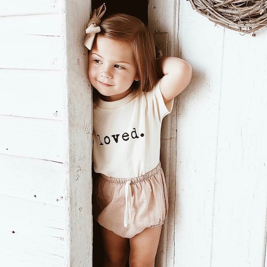 Loved - Organic Cotton Tee - Tenth & Pine - Short Sleeve Tee - 2/3T