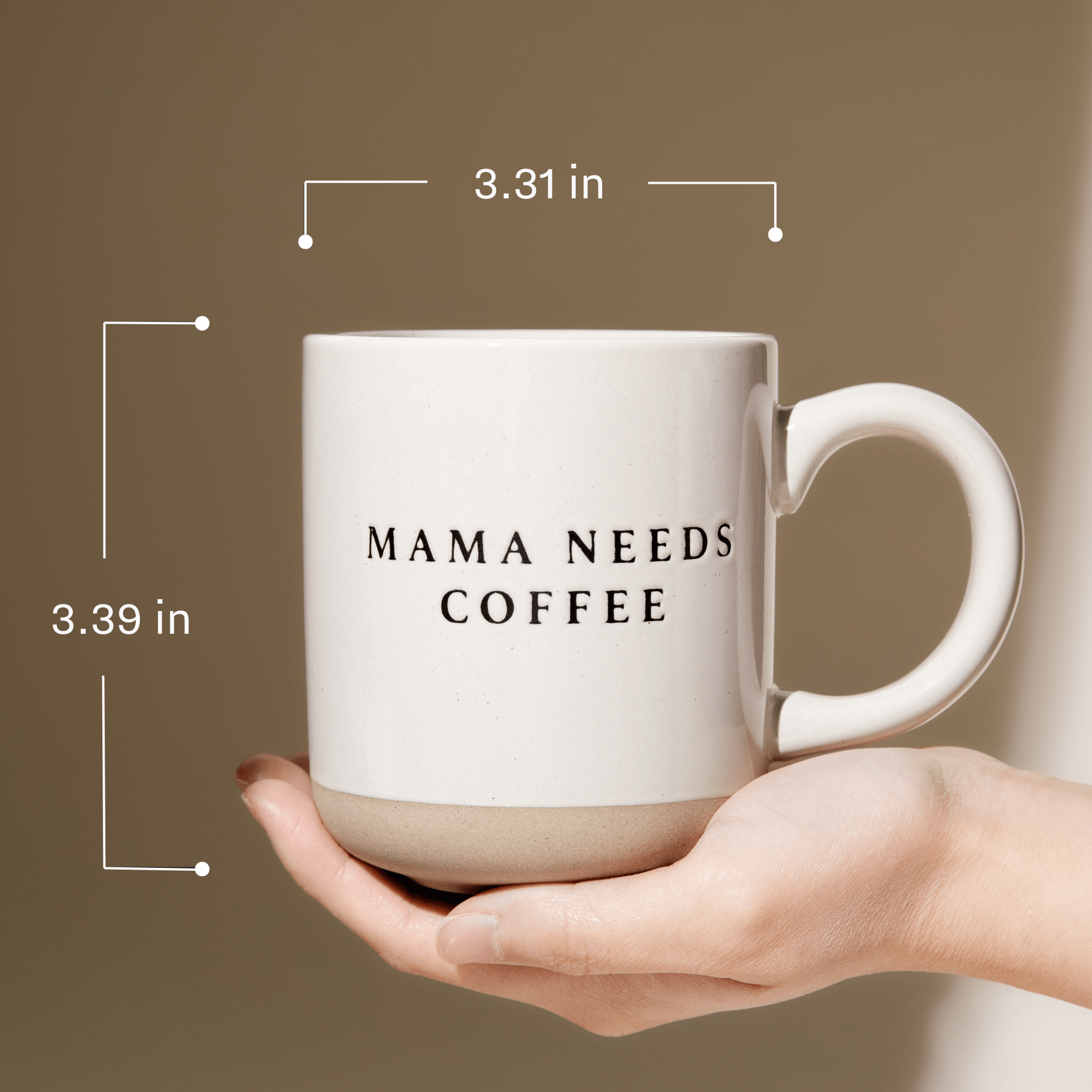 Mama Needs 14oz. Coffee Stoneware Coffee Mug - Tenth & Pine - Coffee Mugs -