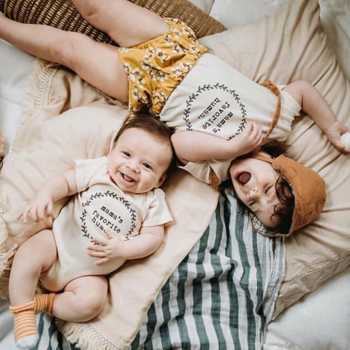 Mamas Favorite Human Onesie®, Baby, Girl, Boy, Infant, Toddler, Newborn, Organic, Bodysuit, Outfit, One Piece, Unisex, Gender Neutral - Tenth & Pine - Bodysuits - 0 - 3M