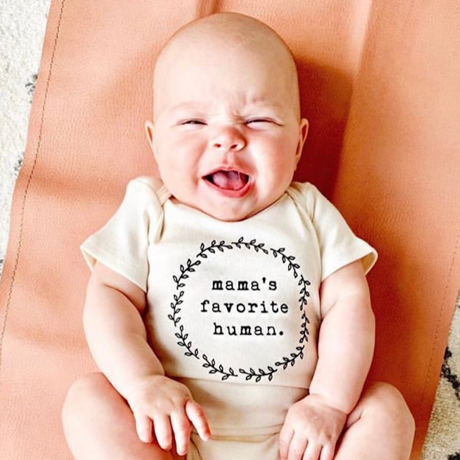 Mamas Favorite Human Onesie®, Baby, Girl, Boy, Infant, Toddler, Newborn, Organic, Bodysuit, Outfit, One Piece, Unisex, Gender Neutral - Tenth & Pine - Bodysuits - 0 - 3M