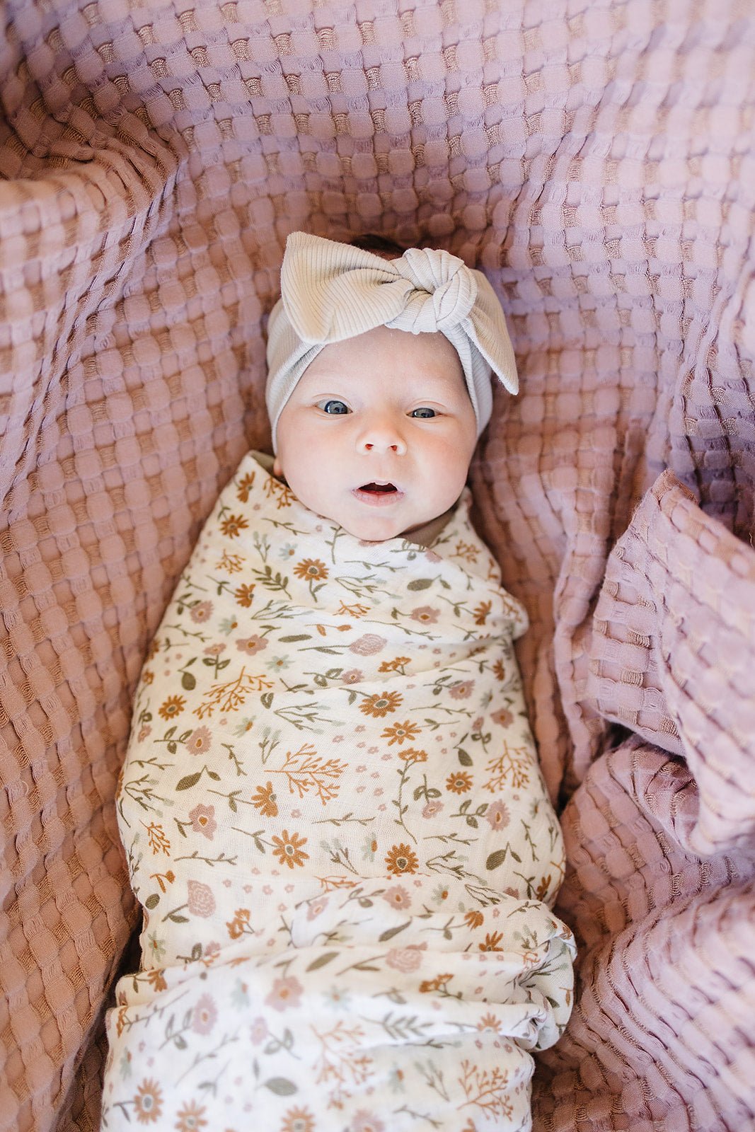 Meadow Floral Muslin Swaddle Blanket - Tenth & Pine -