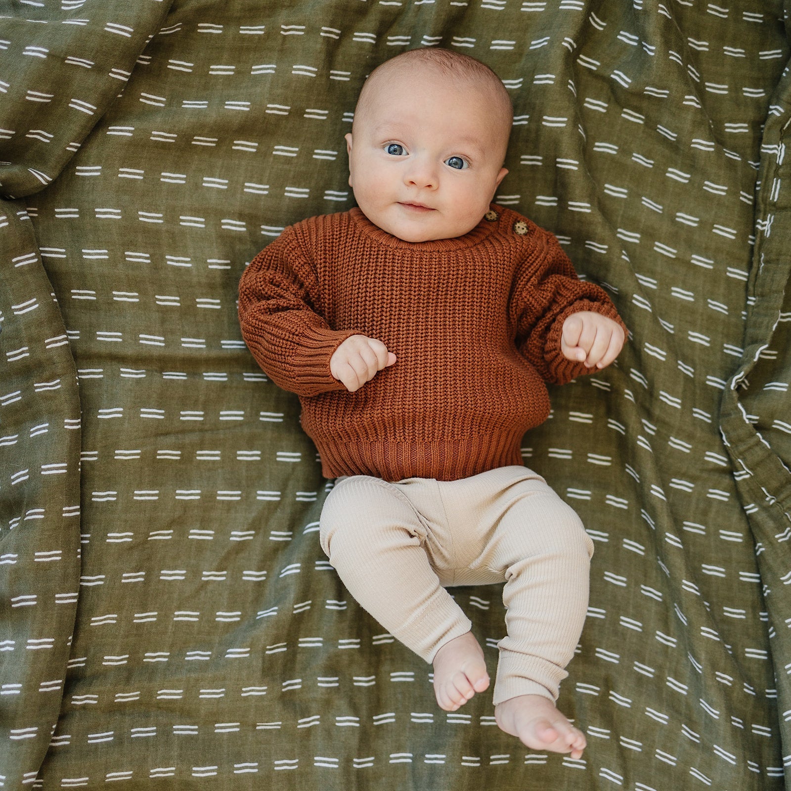 Oatmeal Organic Leggings - Tenth & Pine - Leggings - 0 - 3 - Mebie Baby