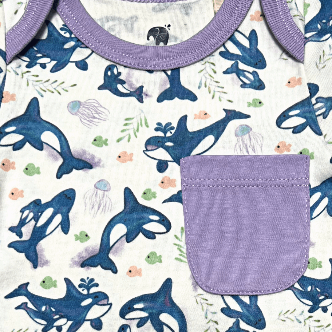 Orca Set | Organic Pima Cotton - Tenth & Pine - Winter Outfits - 0 - 3M - Kolorful
