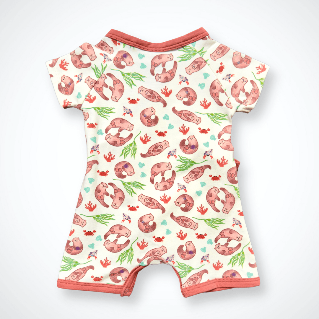 Otter Kimono Shorty | Organic Pima Cotton - Tenth & Pine - Summer Outfits - 0 - 3M - Kolorful