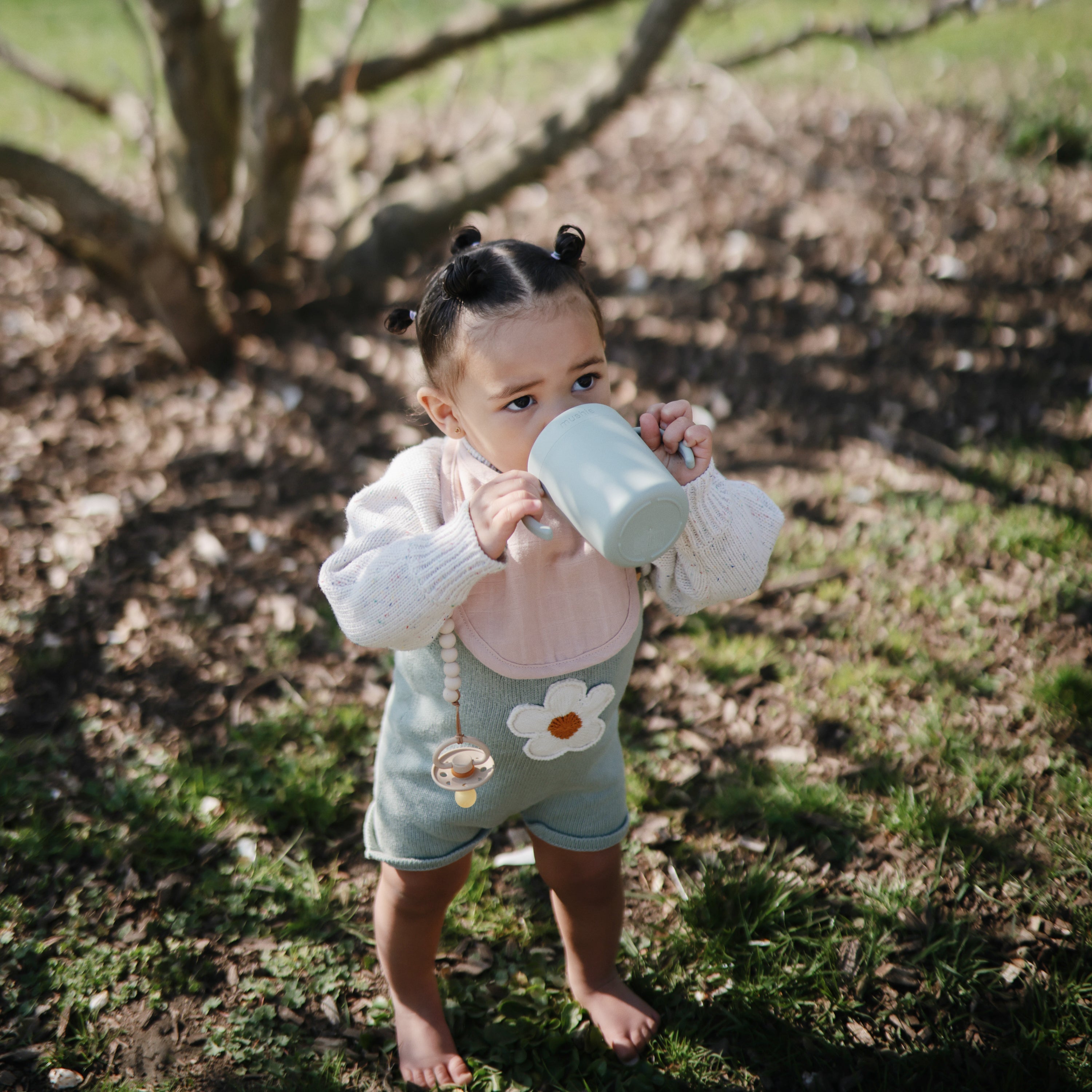 FRIGG Moon Natural Rubber Pacifier 2 - Pack - Tenth & Pine - FRIGG PACIFIERS - 6 - 18 months - Sage/Portobello