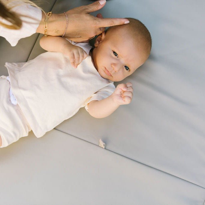 Pebble Vegan Leather Mat - Tenth & Pine - Vegan Leather Padded Mat - Standard