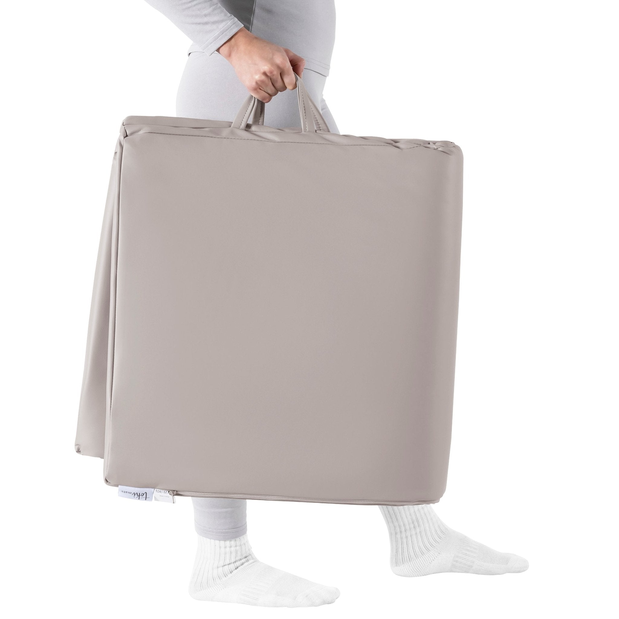 Pebble Vegan Leather Mat - Tenth & Pine - Vegan Leather Padded Mat - Standard