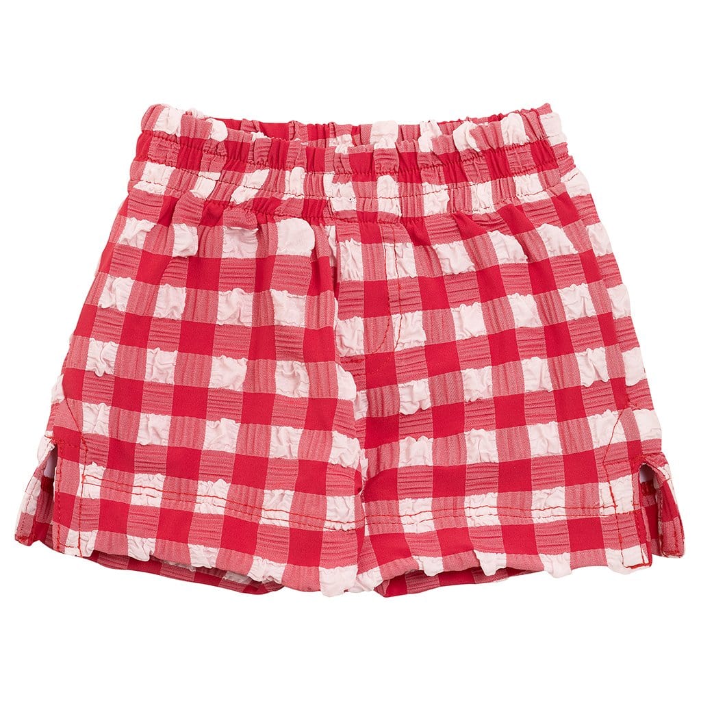 Red Gingham Mini Swim Trunk - Tenth & Pine - Mini Swimwear - 0 - 6 Months - Red Gingham - Montce