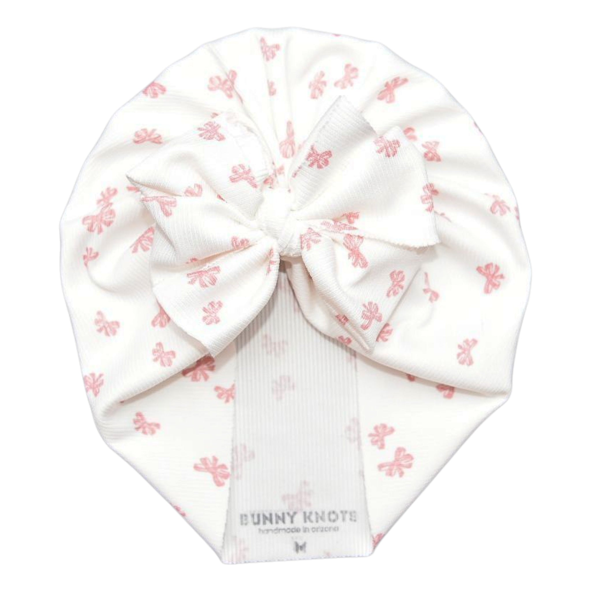 Ruthie | Pink Bows | Ribbed Headwrap