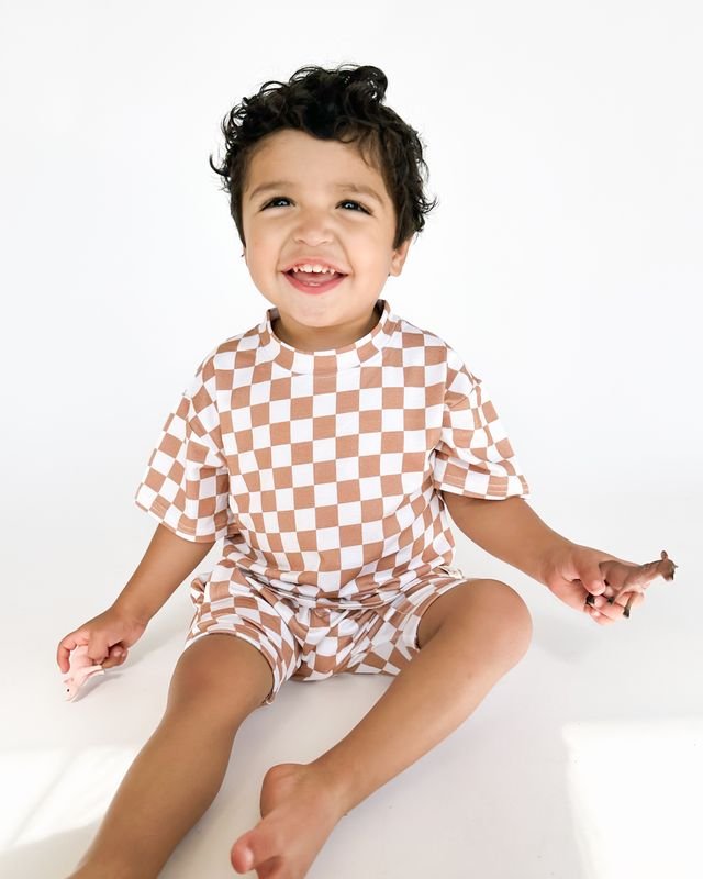 Rust Checks Harem Shorts - Tenth & Pine - 18 - 24