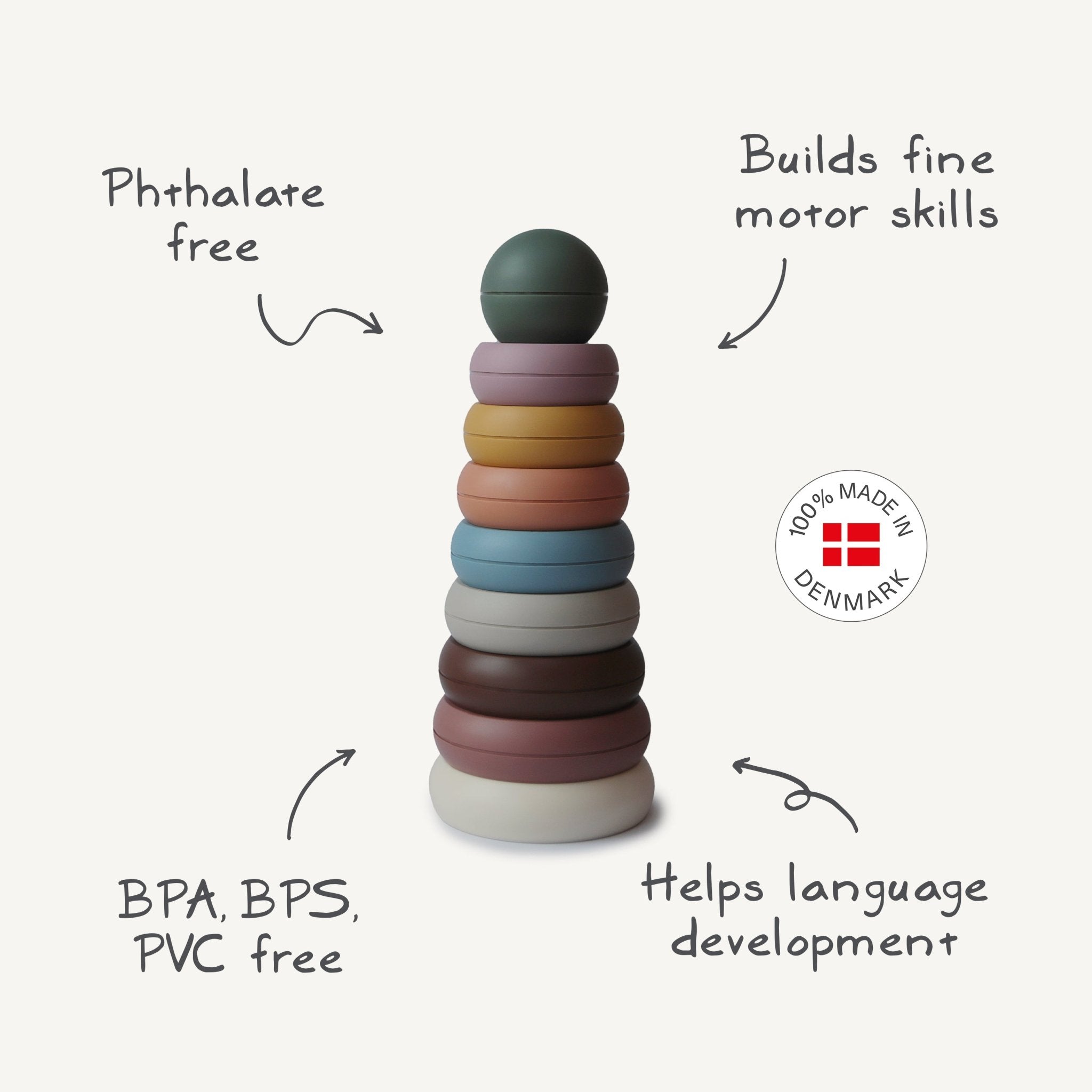 Stacking Rings Toy - Tenth & Pine - toys - Original