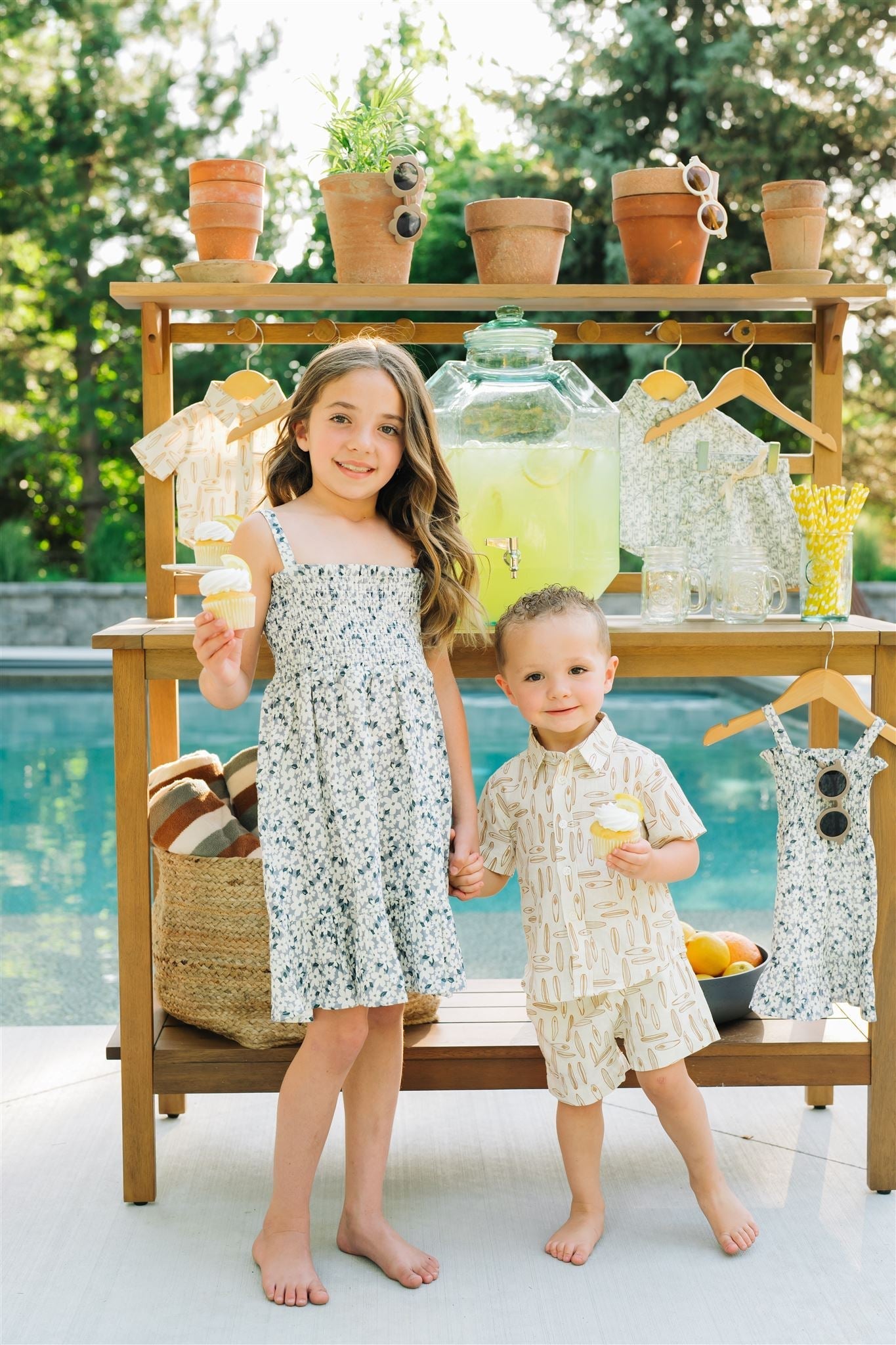 Surfboard Linen Cotton Shorts - Tenth & Pine - 0 - 3