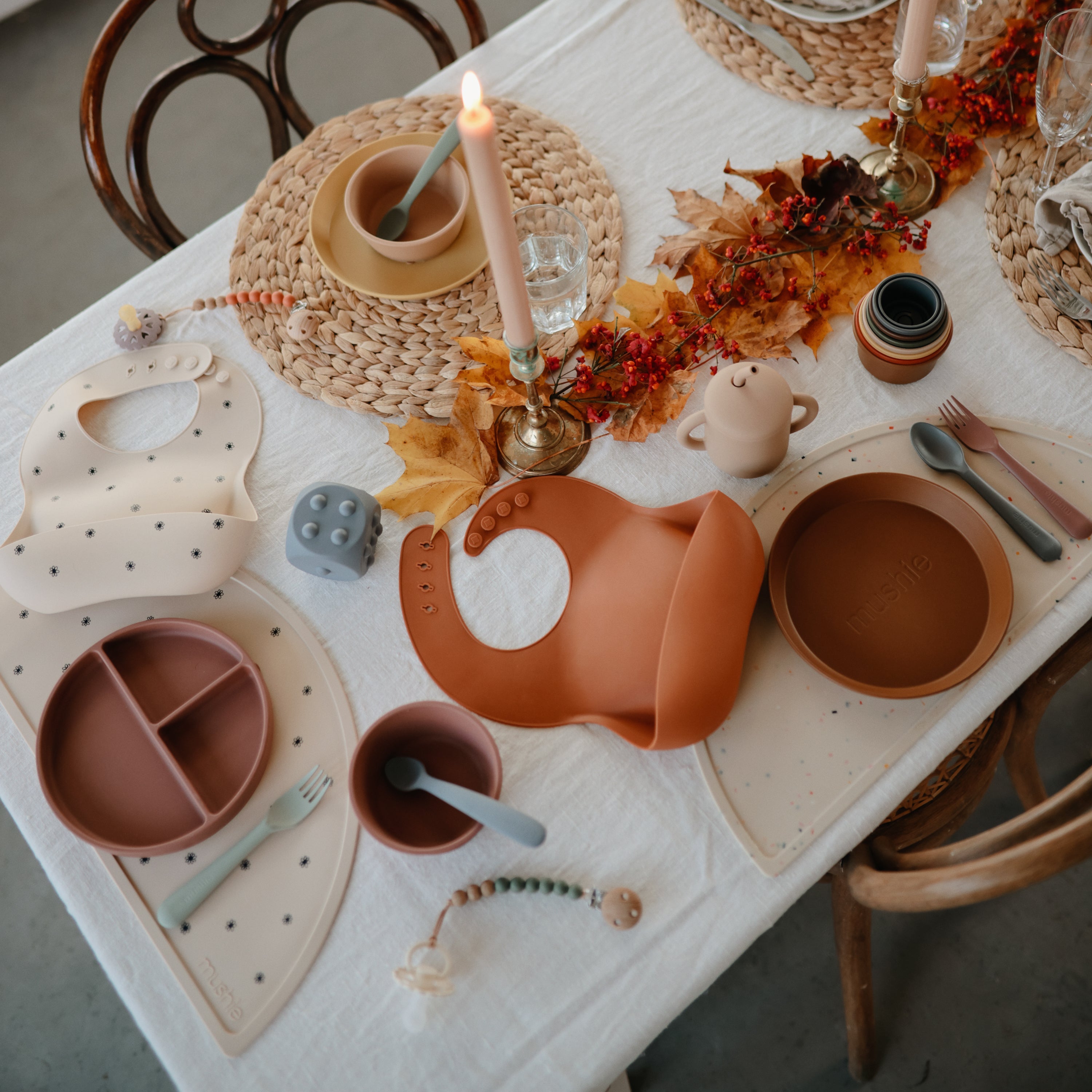 FRIGG Andersen Fairytale Silicone Pacifier 2 - Pack - Tenth & Pine - FRIGG PACIFIERS - 6 - 18 months - Stone Blue/Willow Gray