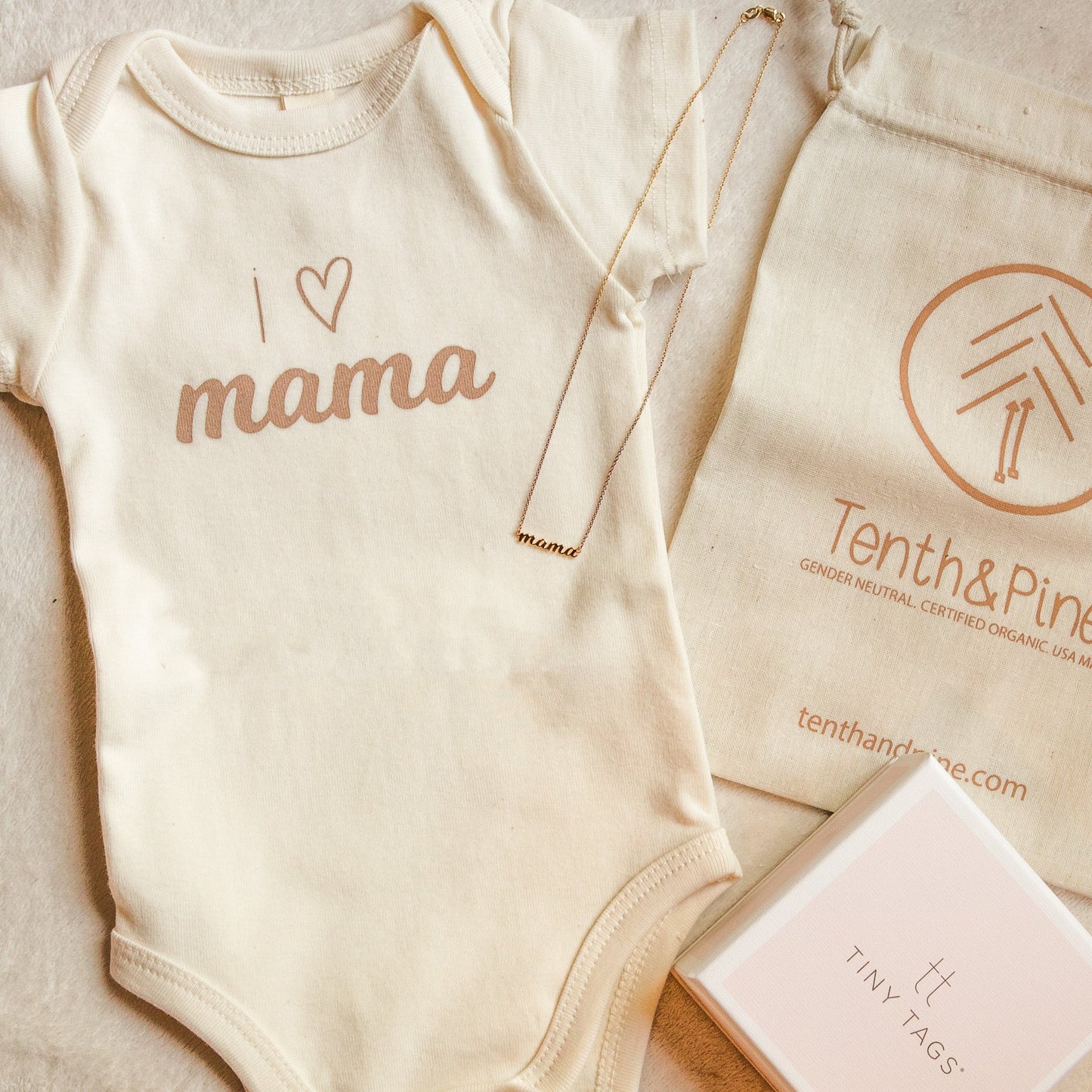 The Perfect Bundle with 14k Gold 'mama' nameplate - Tenth & Pine -