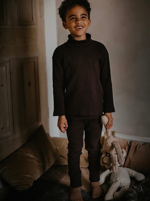 The Ribbed Legging - Tenth & Pine - Leggings - 0 - 3 months - antique rose