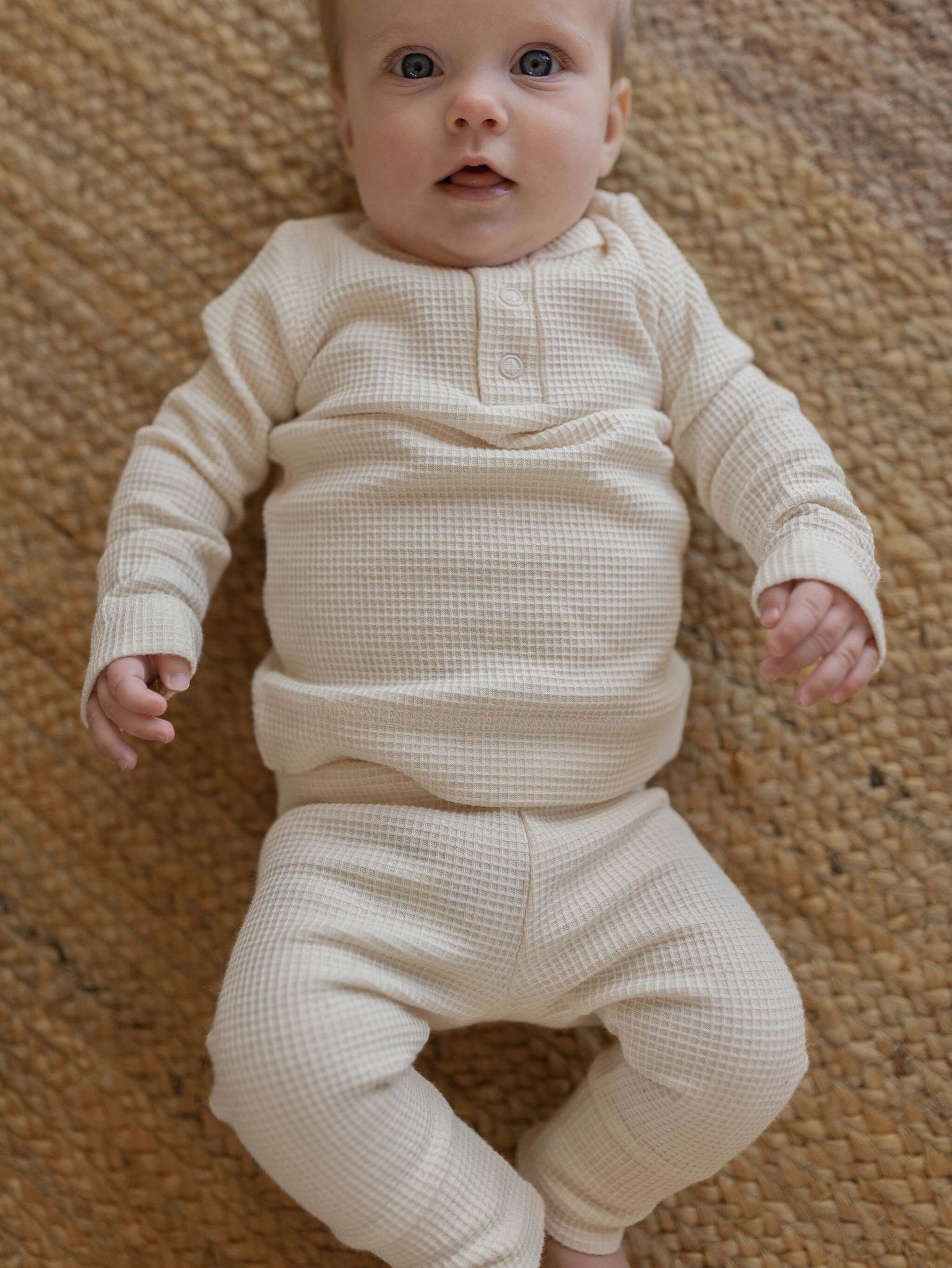 The Waffle Legging - Tenth & Pine - Leggings - 0 - 3 months - camel