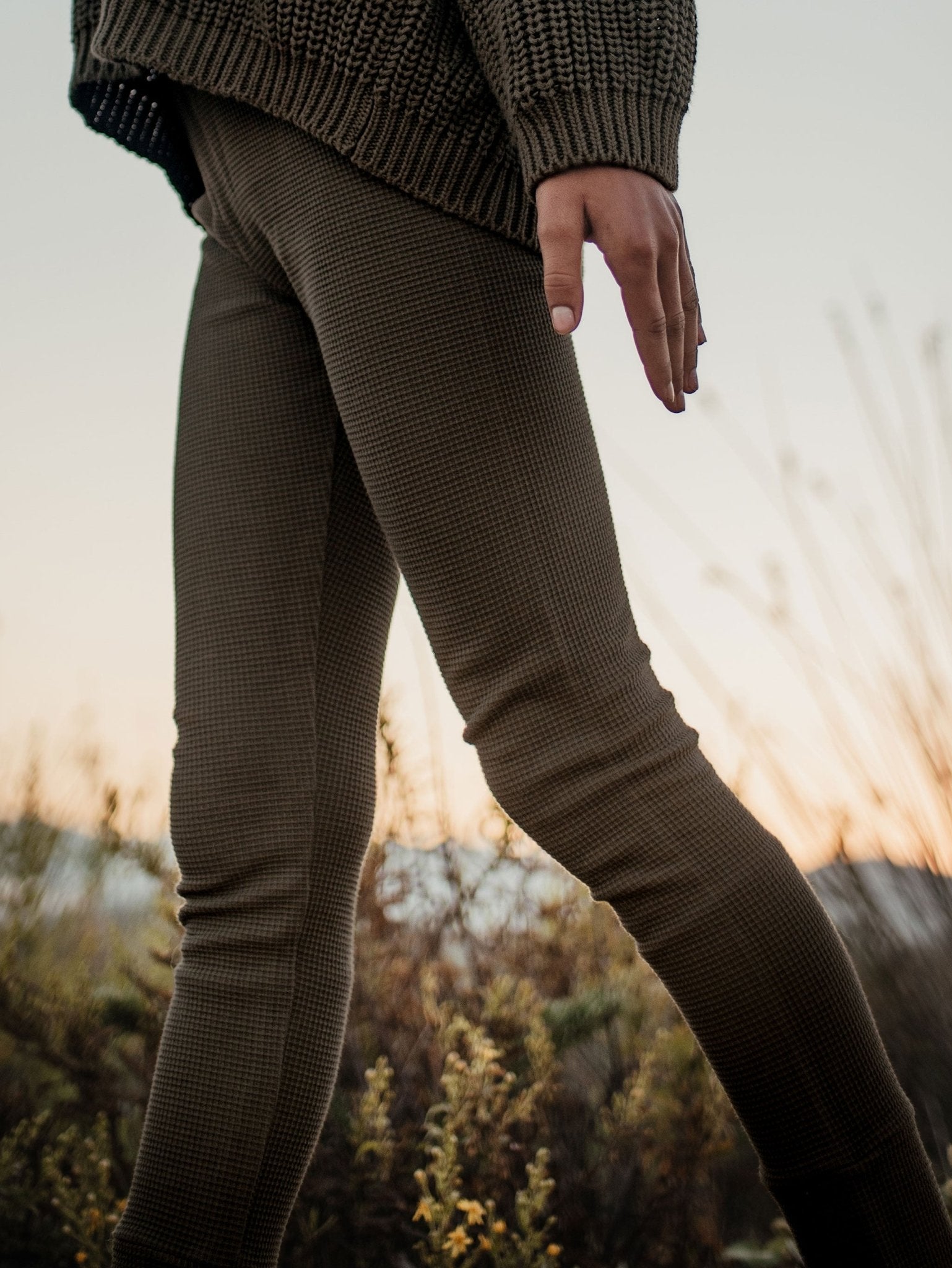 The Waffle Legging - Tenth & Pine - Leggings - 0 - 3 months - camel