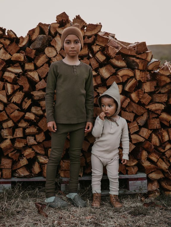 The Waffle Legging - Tenth & Pine - Leggings - 0 - 3 months - camel