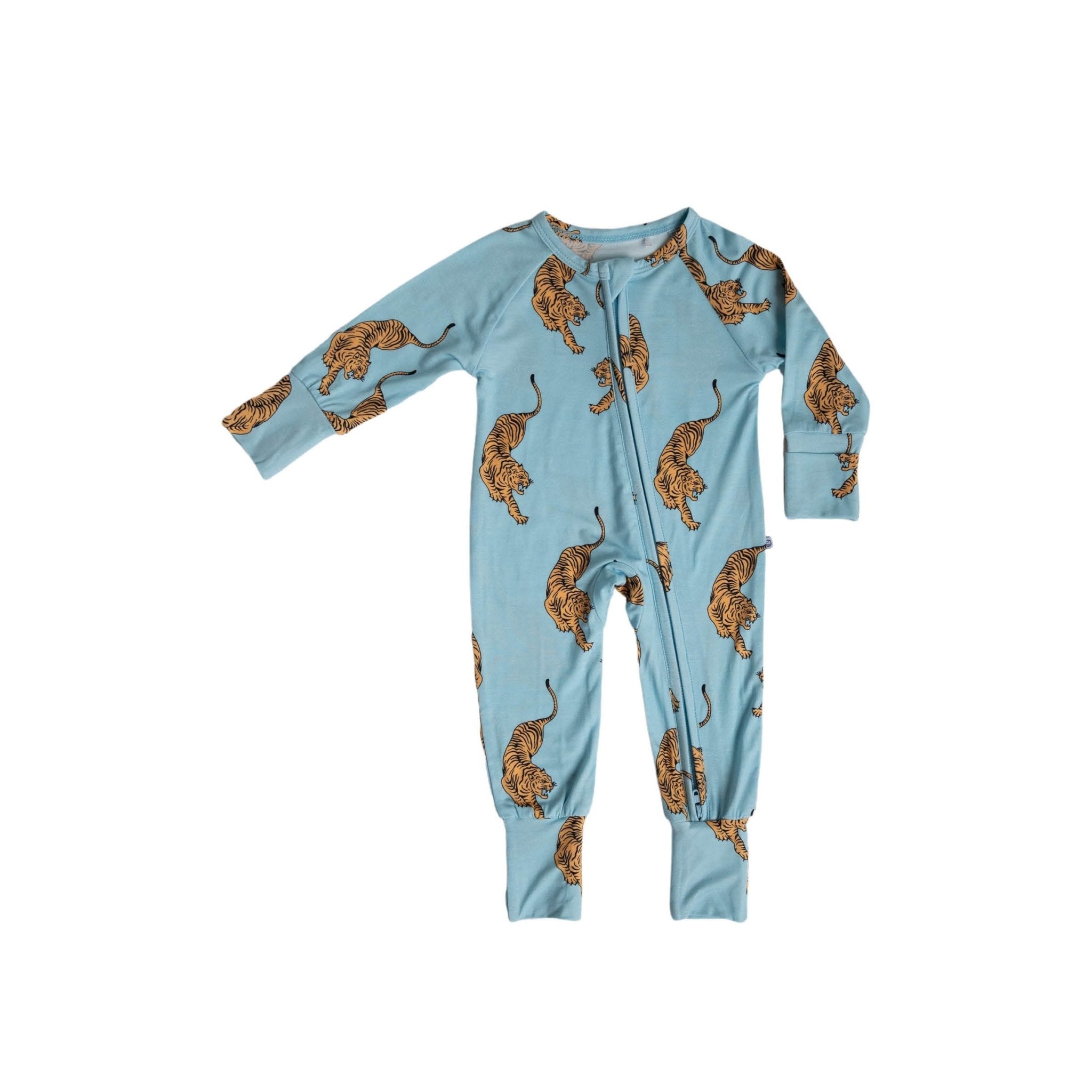 Tigers | Bamboo Zip Romper - Tenth & Pine - Apparel - NB - Brixton.Phoenix