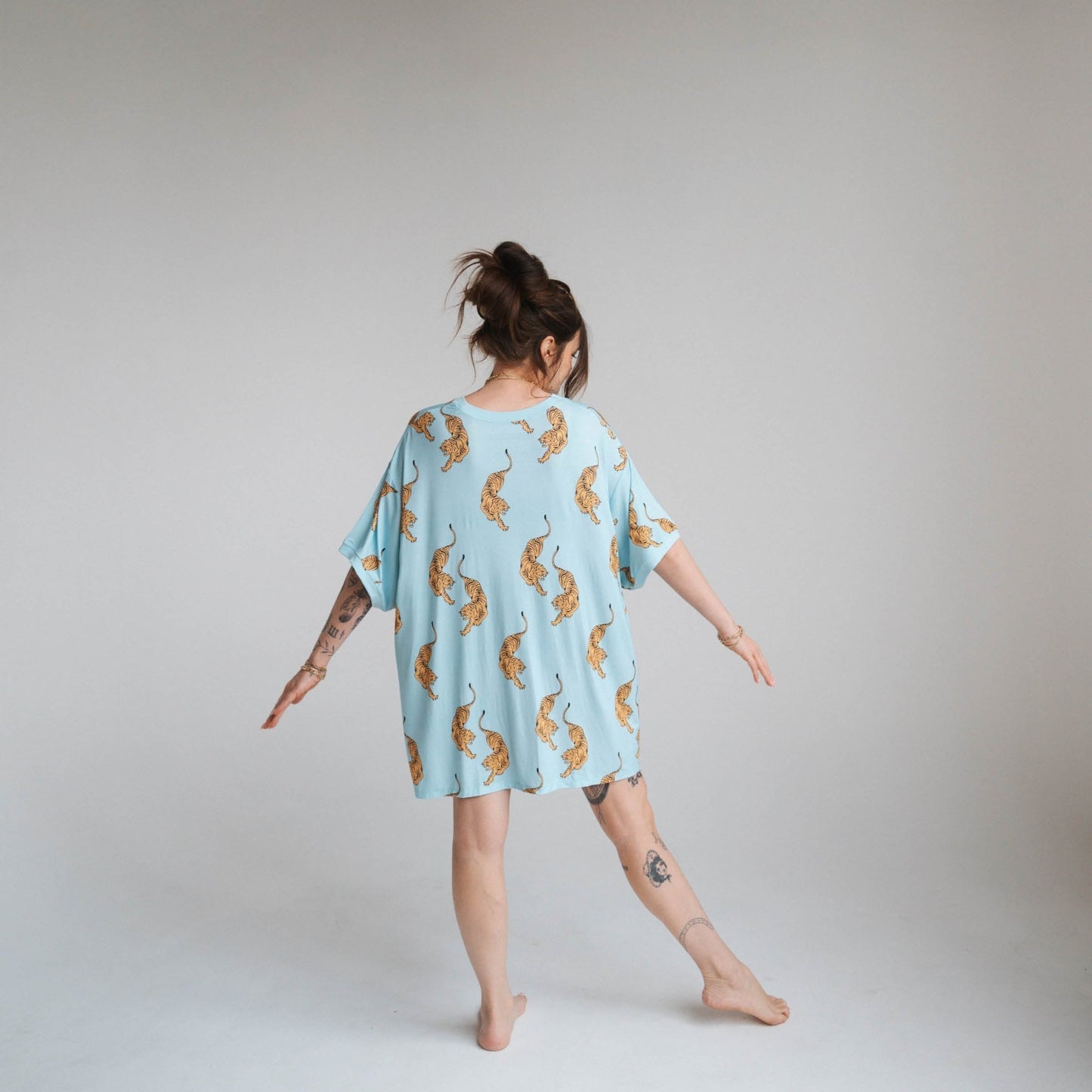 Tigers | Women's T-Shirt Dress - Tenth & Pine - Apparel - S/M - Brixton.Phoenix