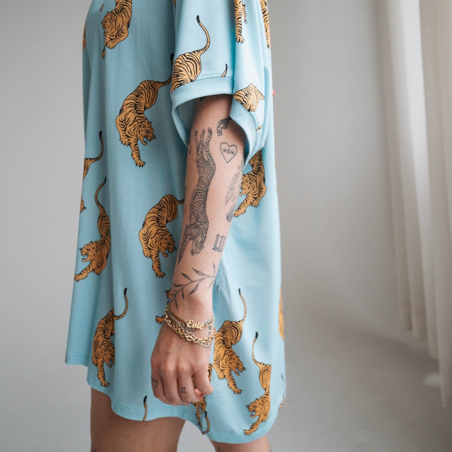 Tigers | Women's T-Shirt Dress - Tenth & Pine - Apparel - S/M - Brixton.Phoenix