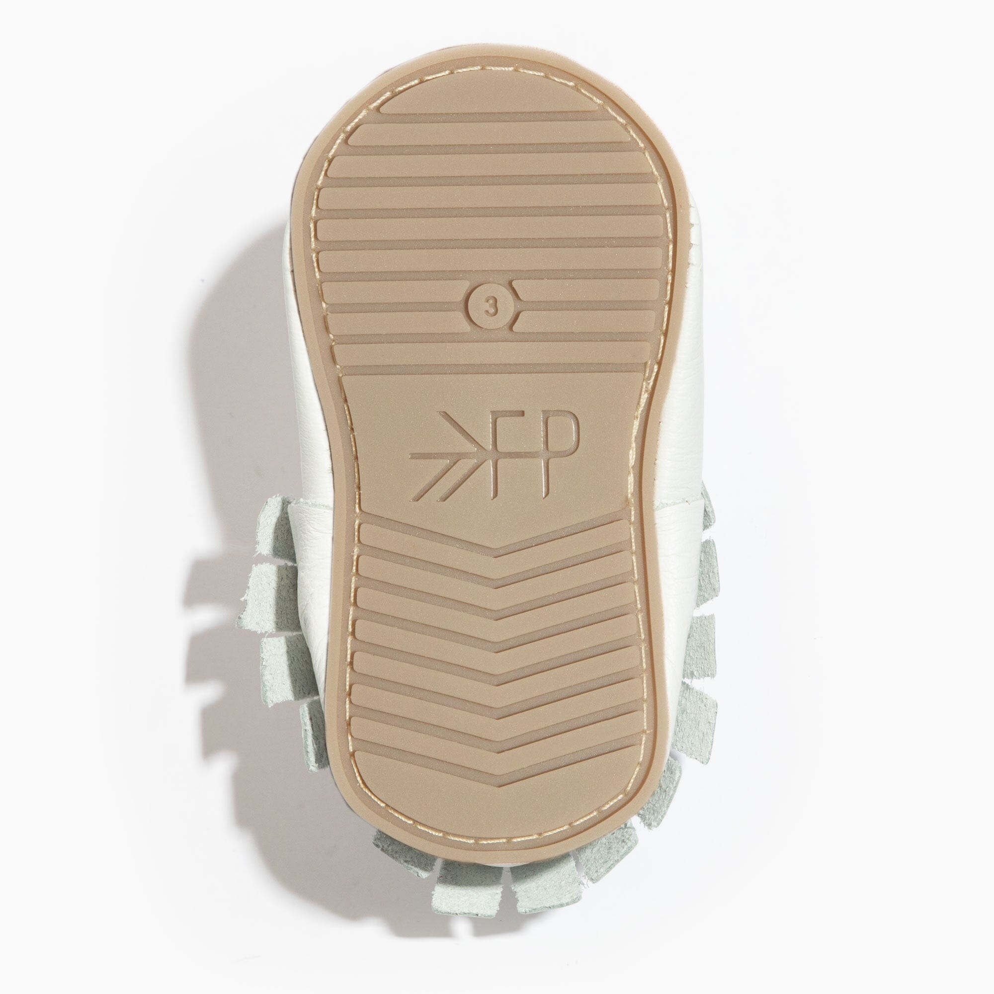 Toasted Bright White Moccasin Baby Shoe - Tenth & Pine - Moccasin - Soft Sole - 1