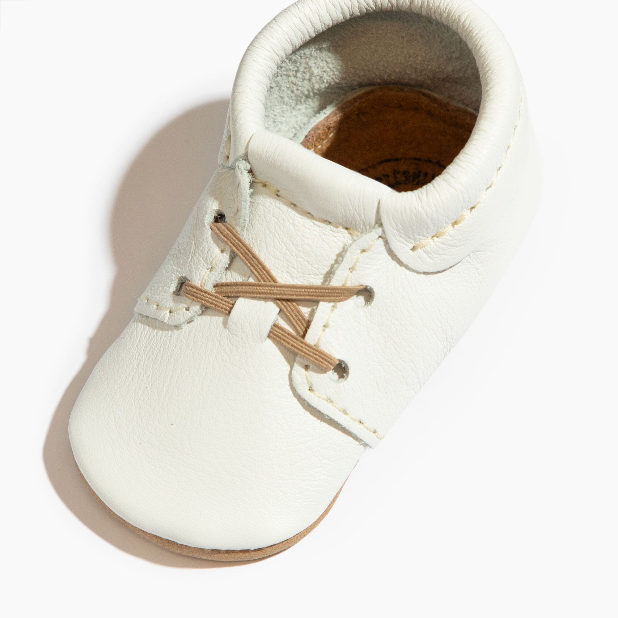 Toasted Bright White Oxford Baby Shoe - Tenth & Pine - Oxford - Soft Sole - 1