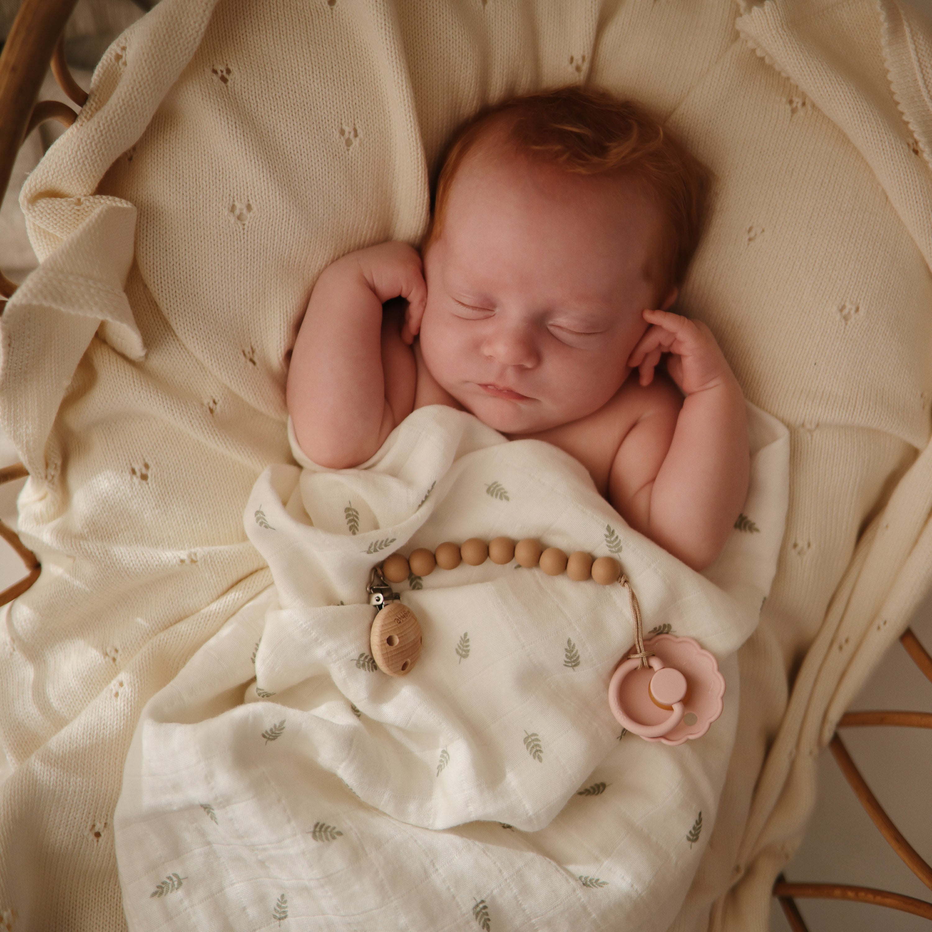 FRIGG Daisy Natural Rubber Pacifier 2 - Pack - Tenth & Pine - FRIGG PACIFIERS - 0 - 6 months - Blush/Cream