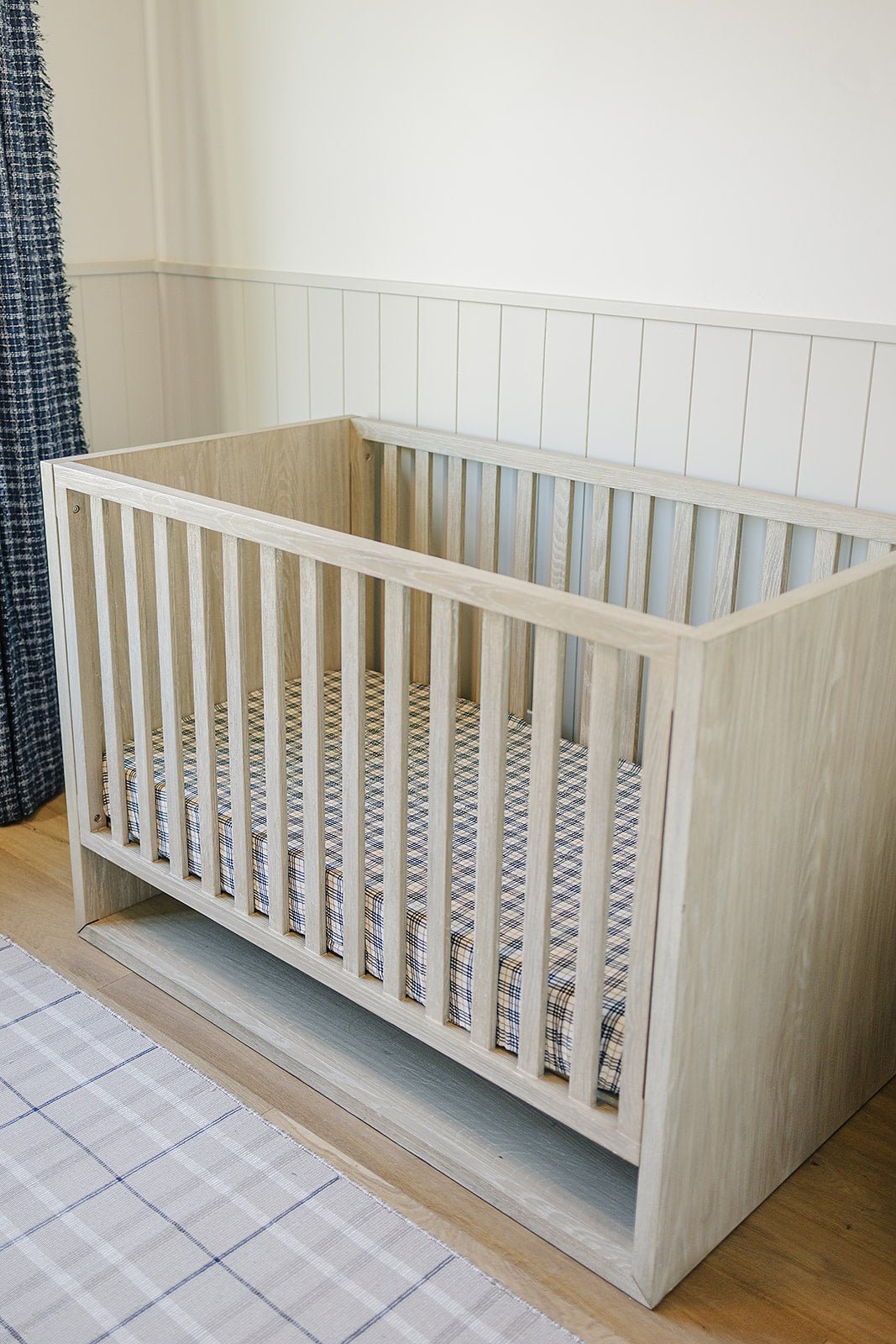 Vintage Plaid Muslin Crib Sheet - Tenth & Pine -