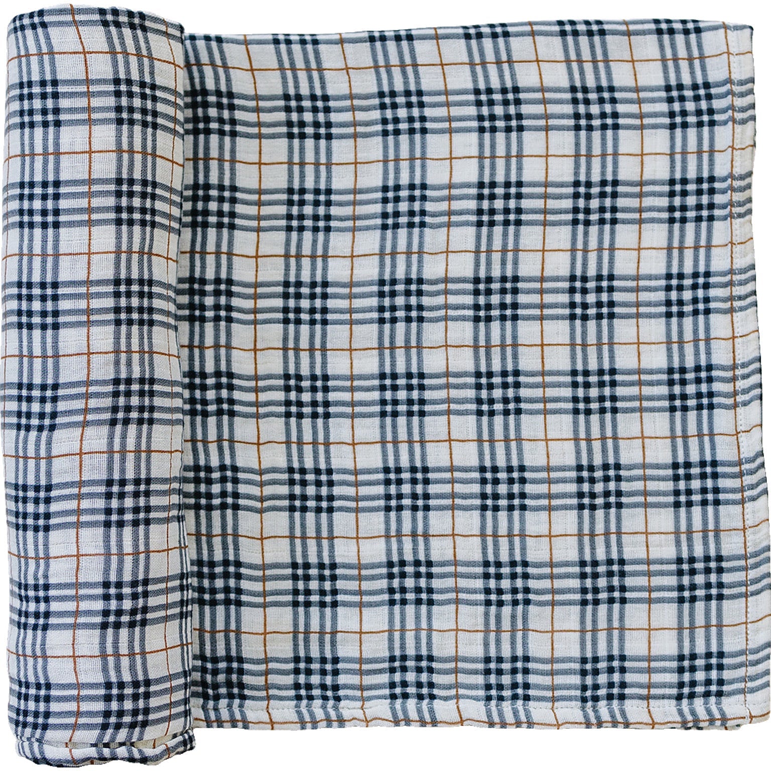 Vintage Plaid Muslin Swaddle Blanket - Tenth & Pine -