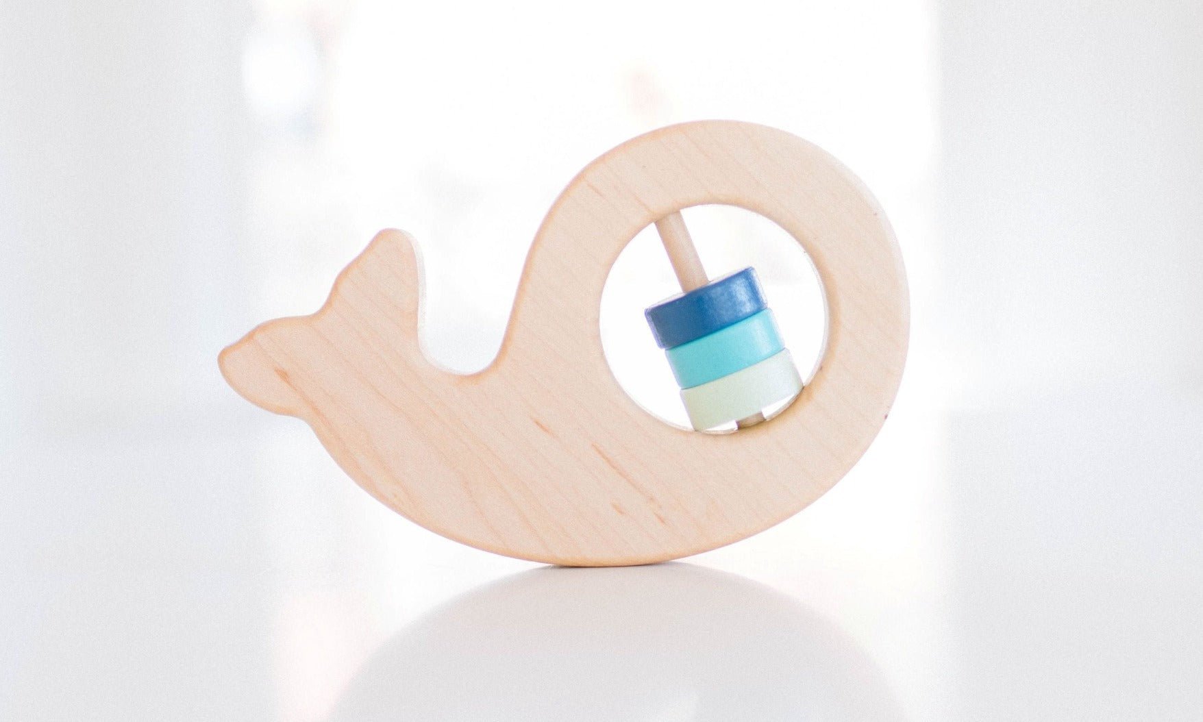 Whale Wooden Baby Rattle - Tenth & Pine - Rattle -