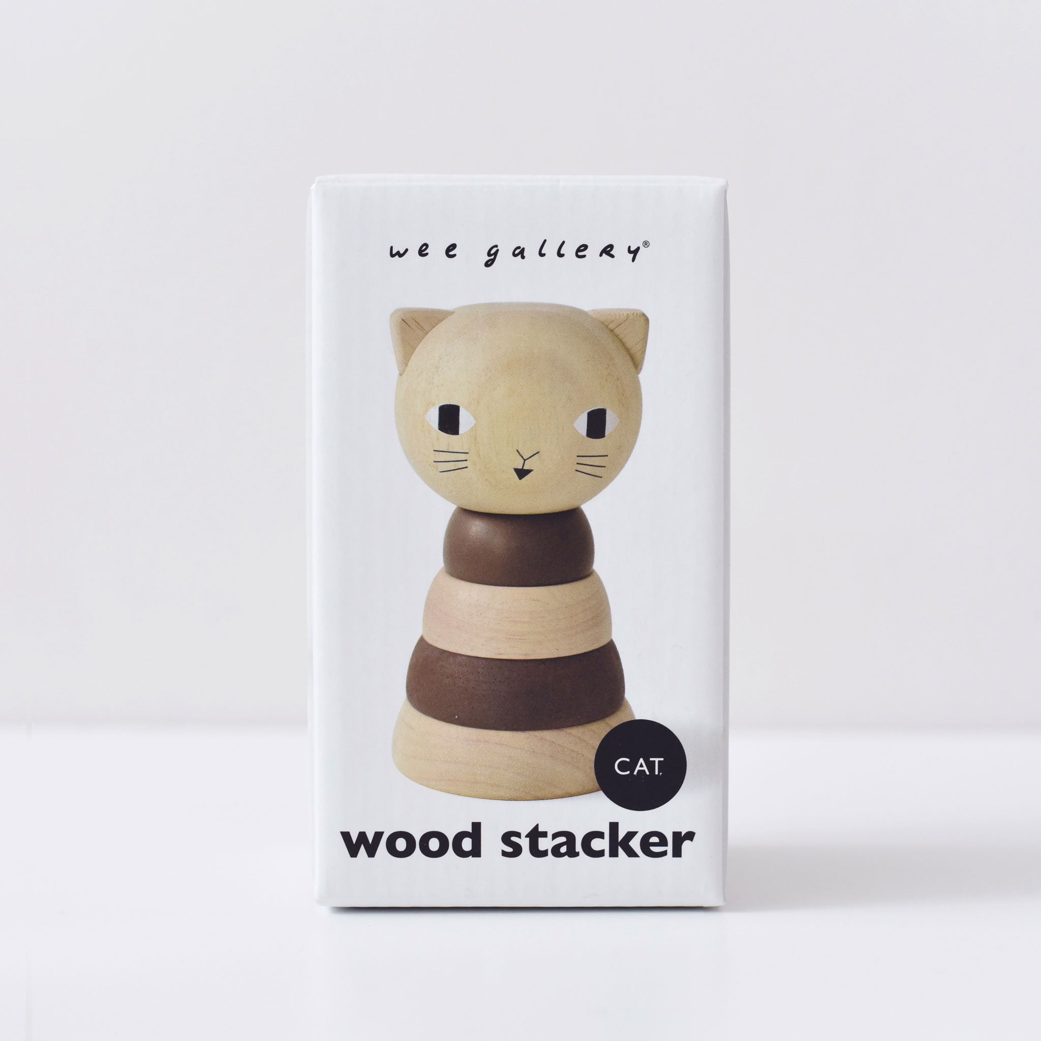 Wood Stacker - Cat - Tenth & Pine - Wooden Toys -