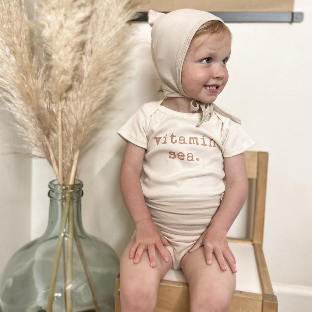 Bamboo Bloomers - Shorties - Sand - Tenth and Pine - Organic Baby Clothes