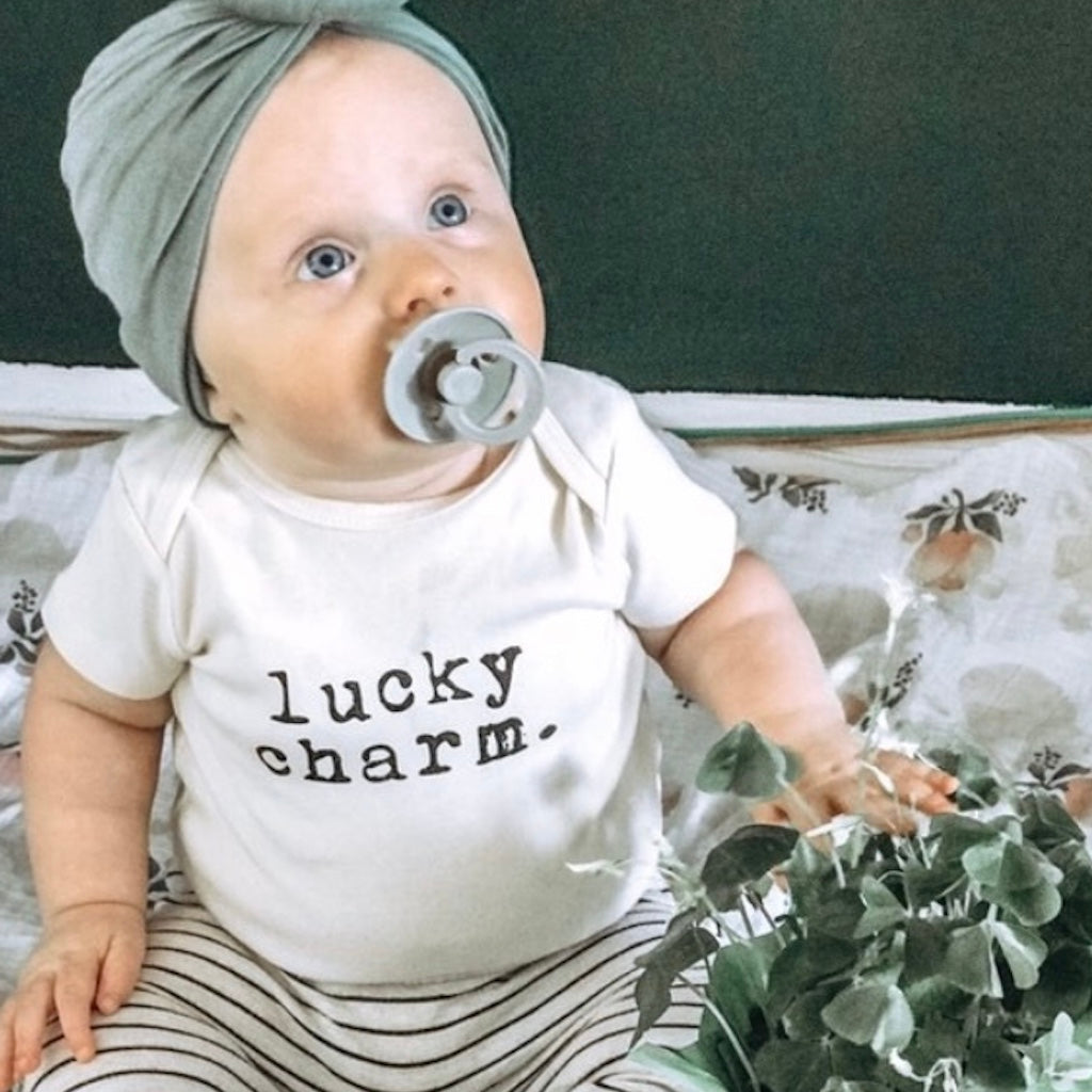Lucky Charm - Organic Bodysuit - Tenth and Pine - Organic Baby Clothes