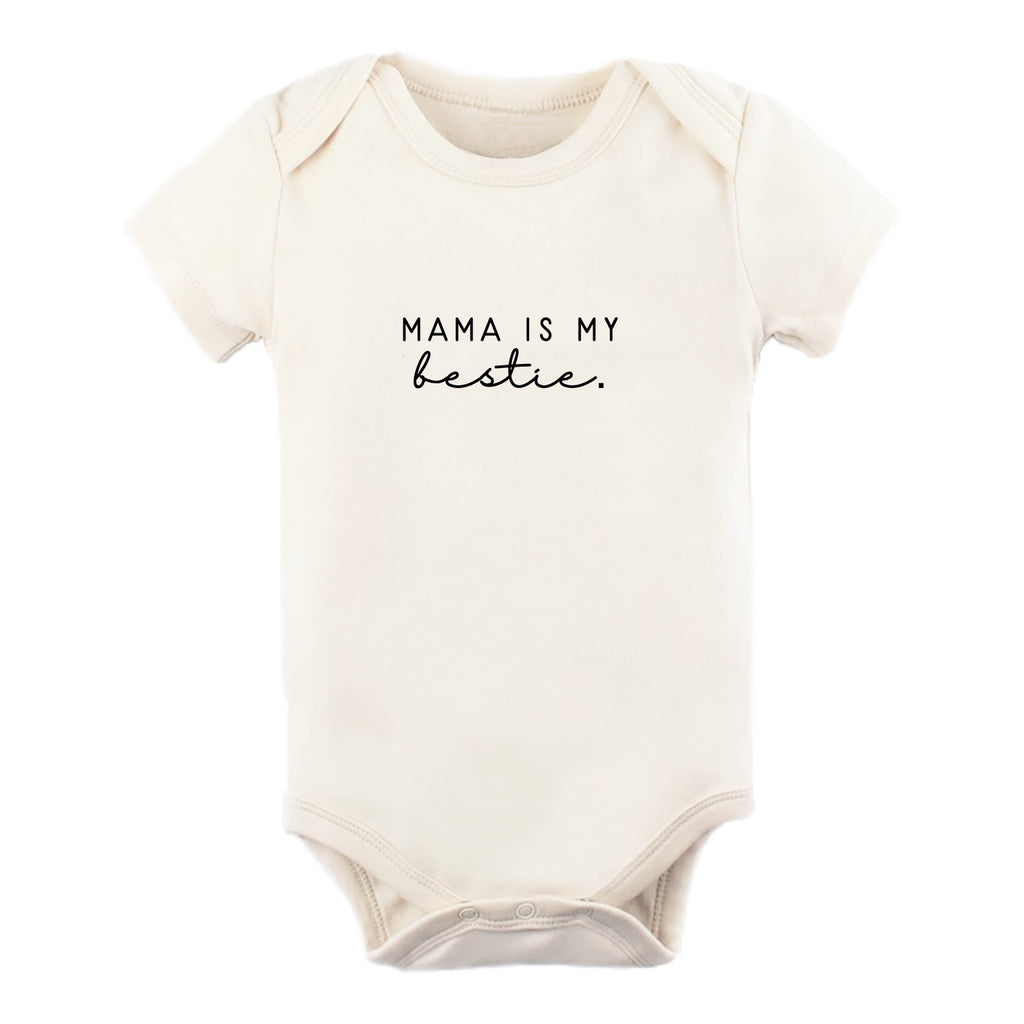 Organic Cotton Bodysuit - Mama is My Bestie - Tenth and Pine - Organic Baby Clothes